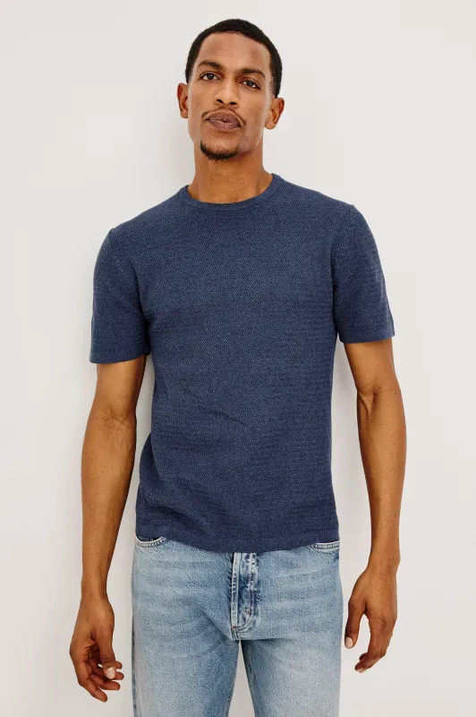 THEO SHORT SLEEVE SWEATER - HARBOUR made by Rails
