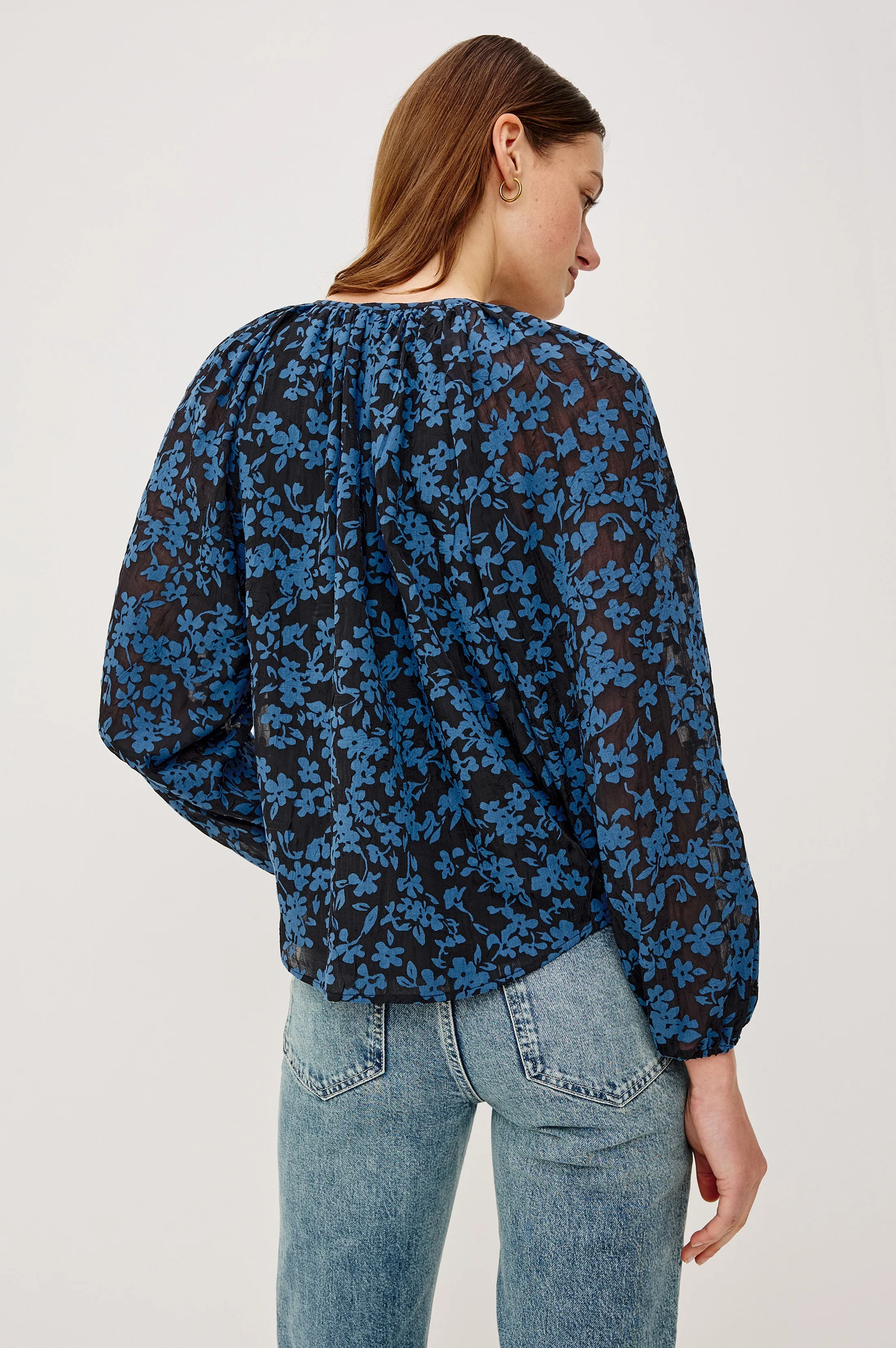 INDI TOP - MIDNIGHT SILHOUETTE FLORAL sold by Rails product image thumbnail 5