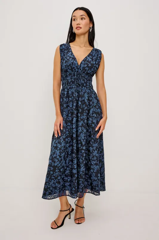 LILITH DRESS - MIDNIGHT SILHOUETTE FLORAL made by Rails