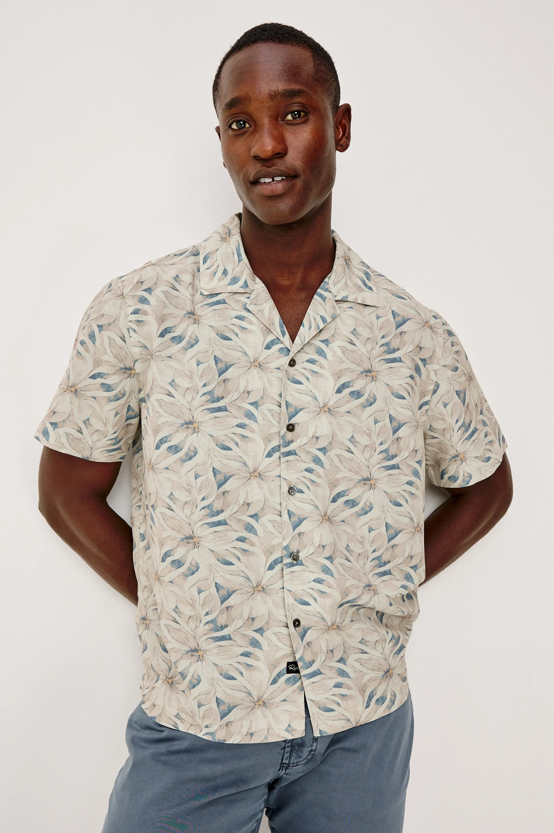 RHODES SHIRT - CALLALILY CREAM sold by Rails