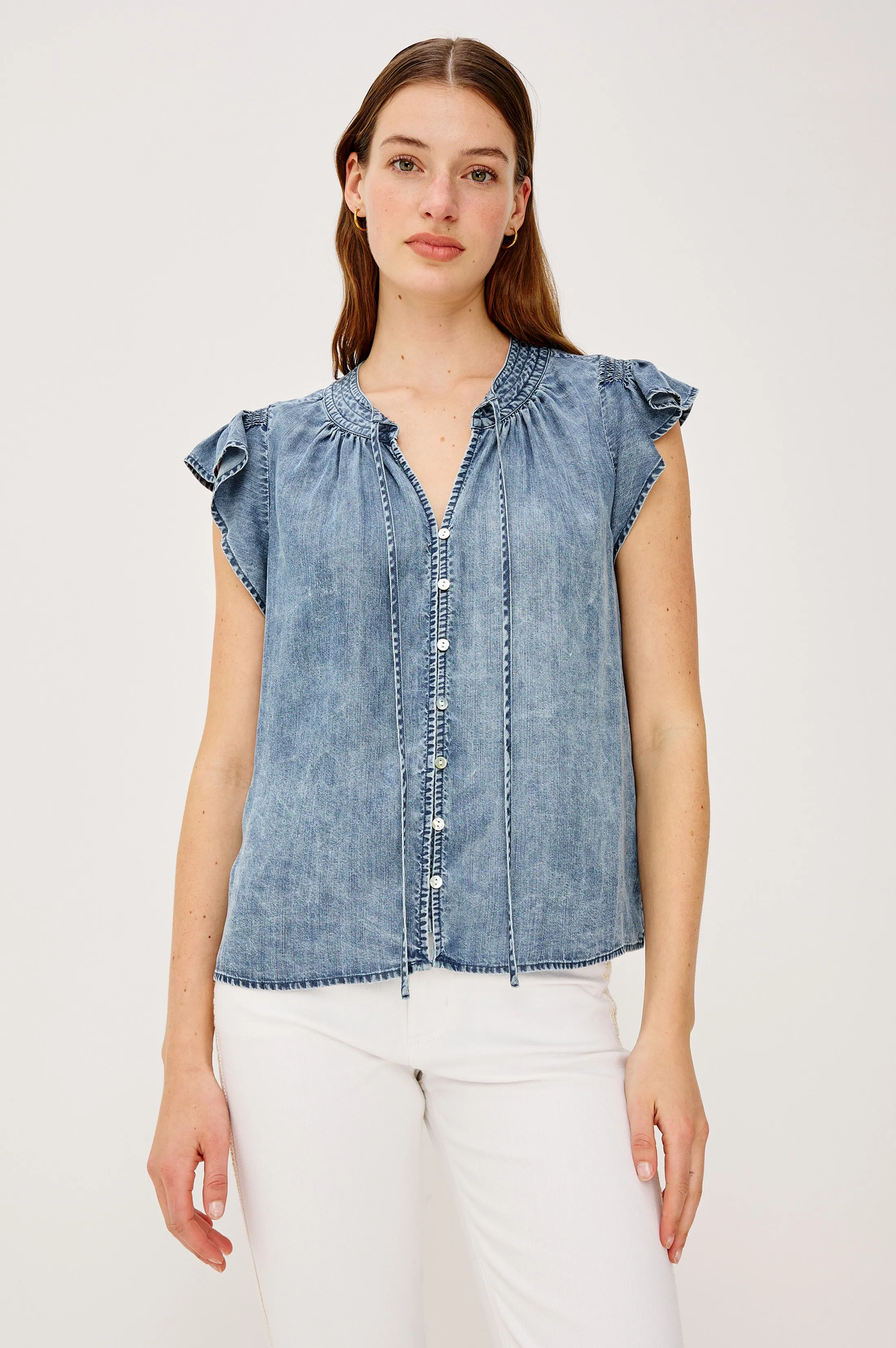 AVIVA TOP - BLUE RIDGE sold by Rails product image thumbnail 4