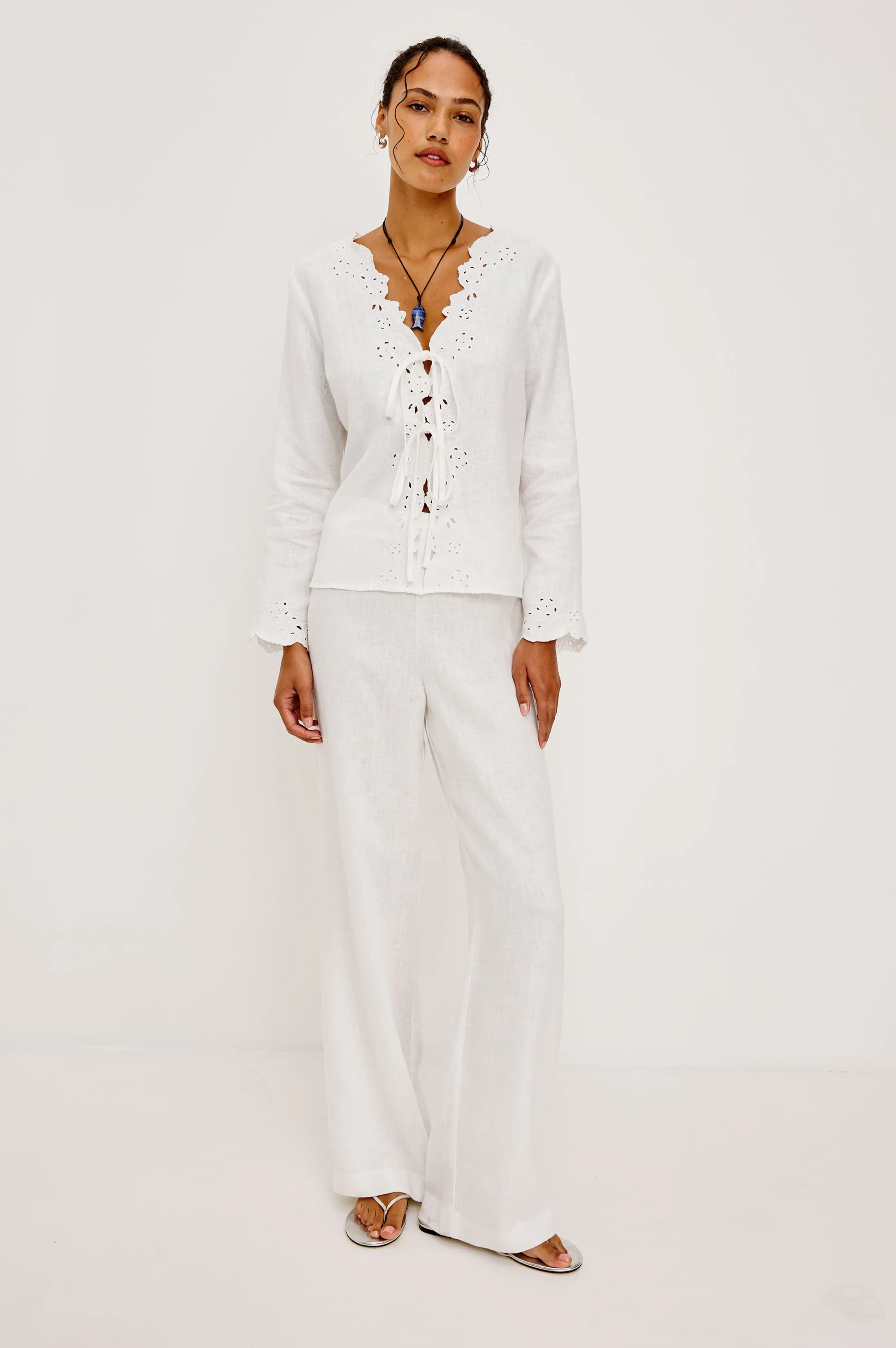 FLEUR TOP - WHITE sold by Rails product image thumbnail 3