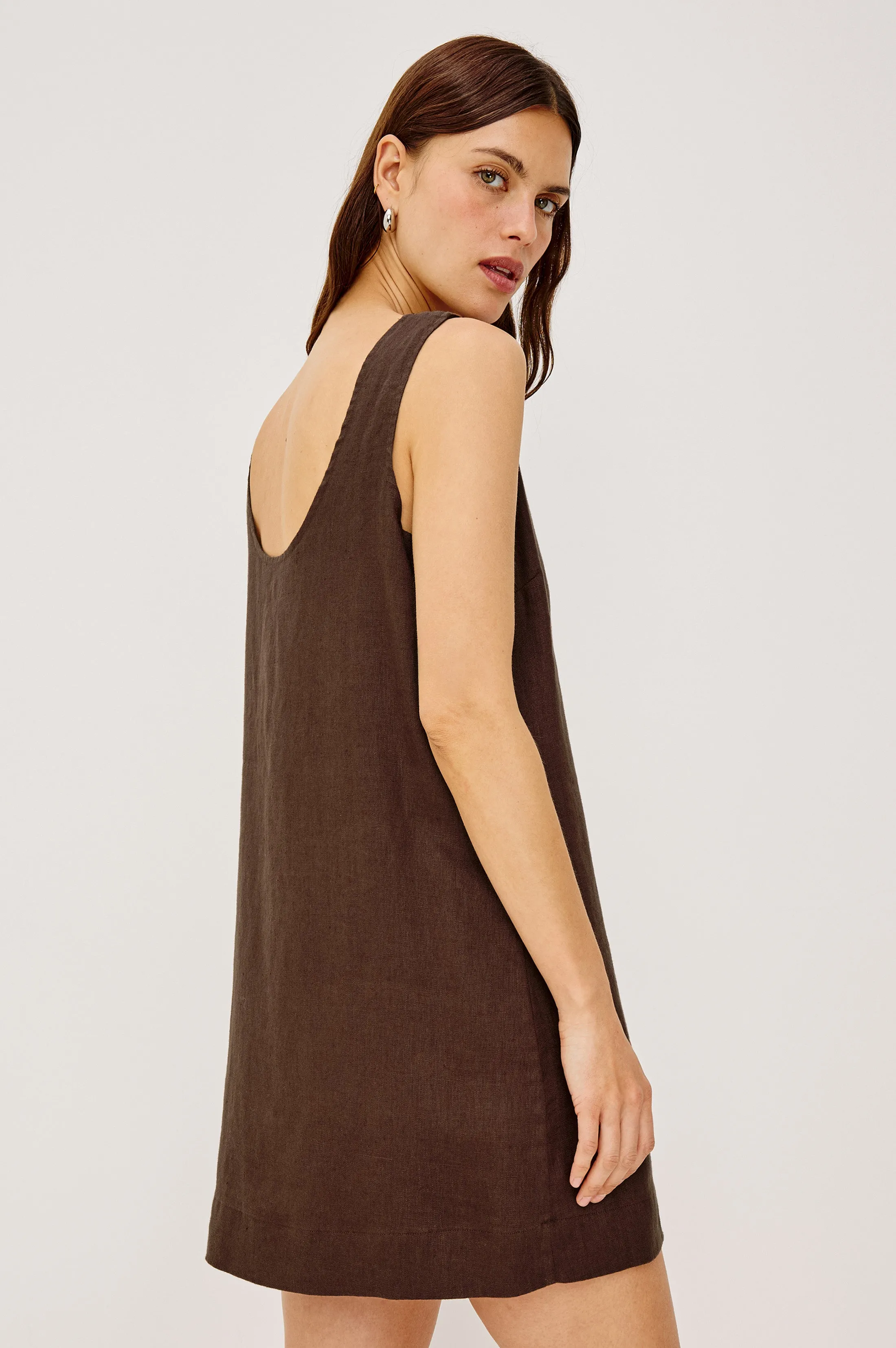 LINDSEY DRESS - ESPRESSO sold by Rails product image thumbnail 5
