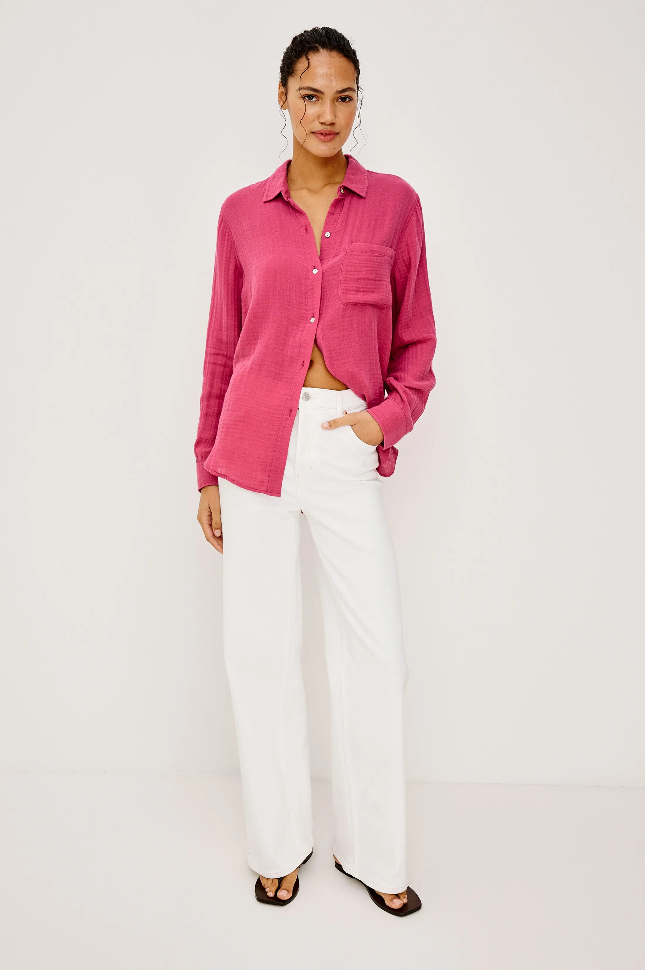 ELLIS SHIRT - DARK ROSE sold by Rails product image thumbnail 3