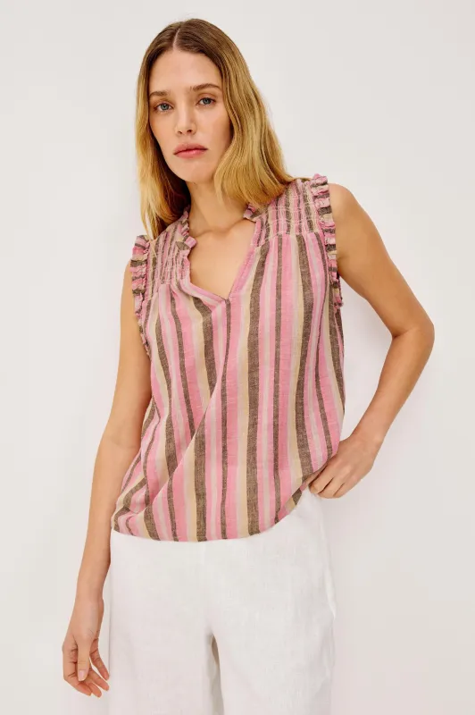 ARLENE TOP - CORDOBA STRIPE sold by Rails