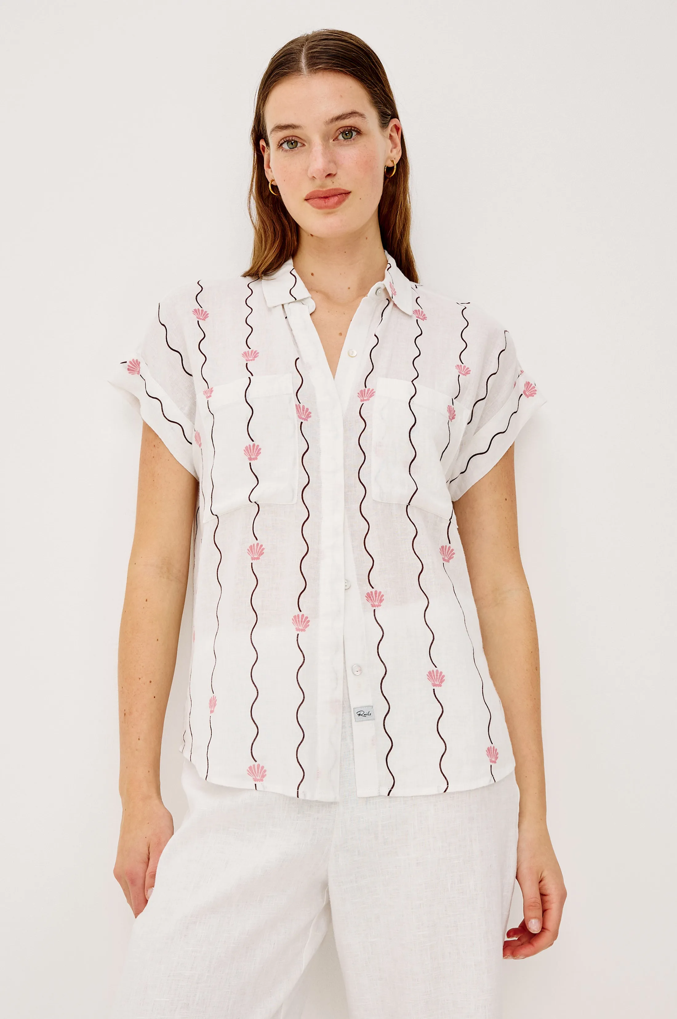 CITO SHIRT - STRIPED SEASHELLS sold by Rails