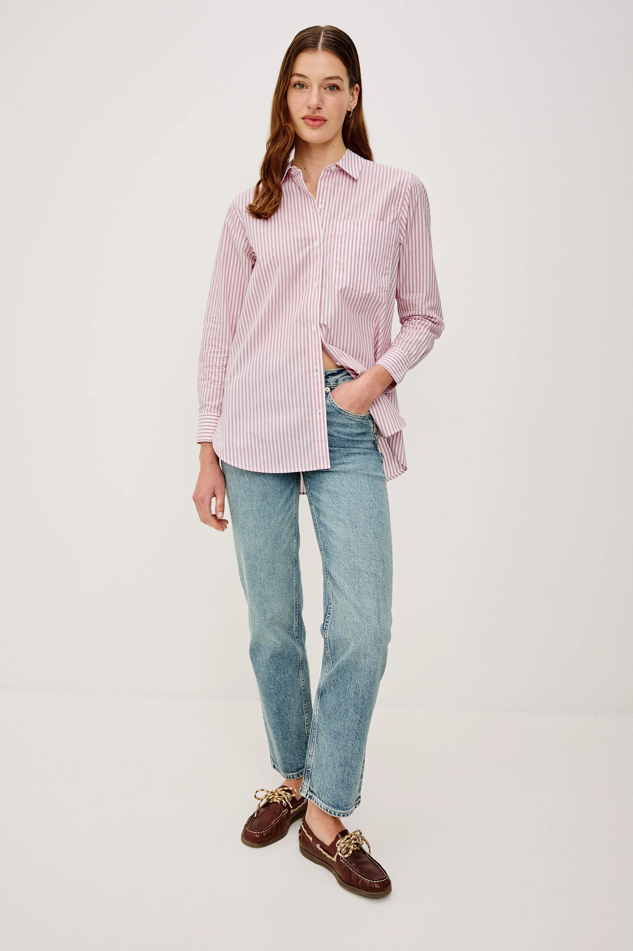 ELSA SHIRT - ROSE STRIPE sold by Rails product image thumbnail 3
