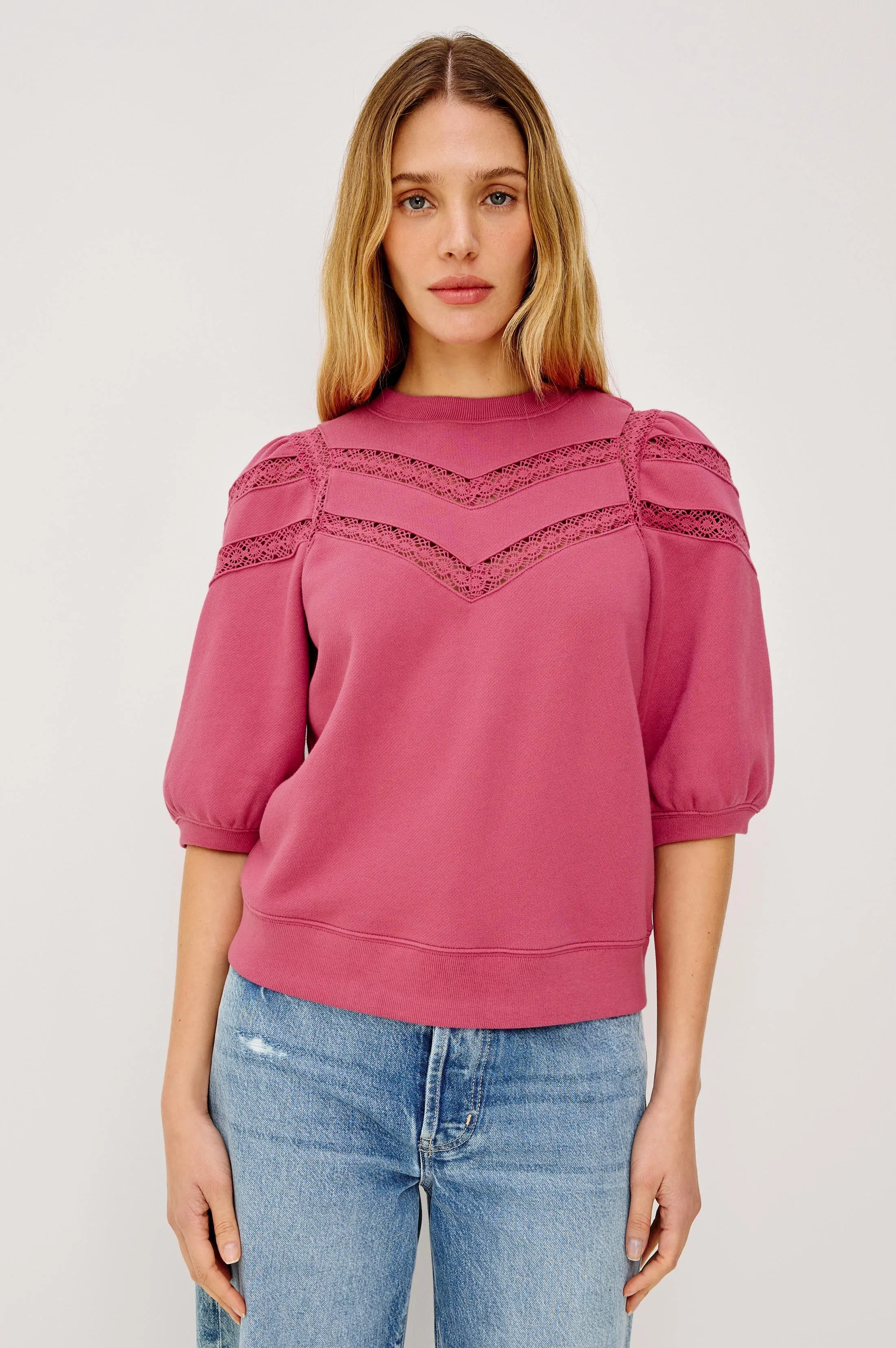 ADRIA TOP - DARK ROSE sold by Rails