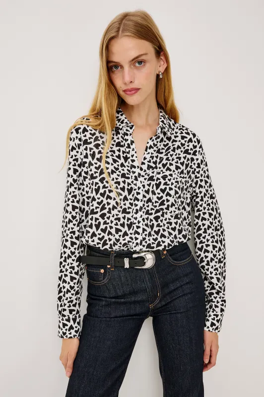 KATHRYN SHIRT - IVORY AMORE sold by Rails