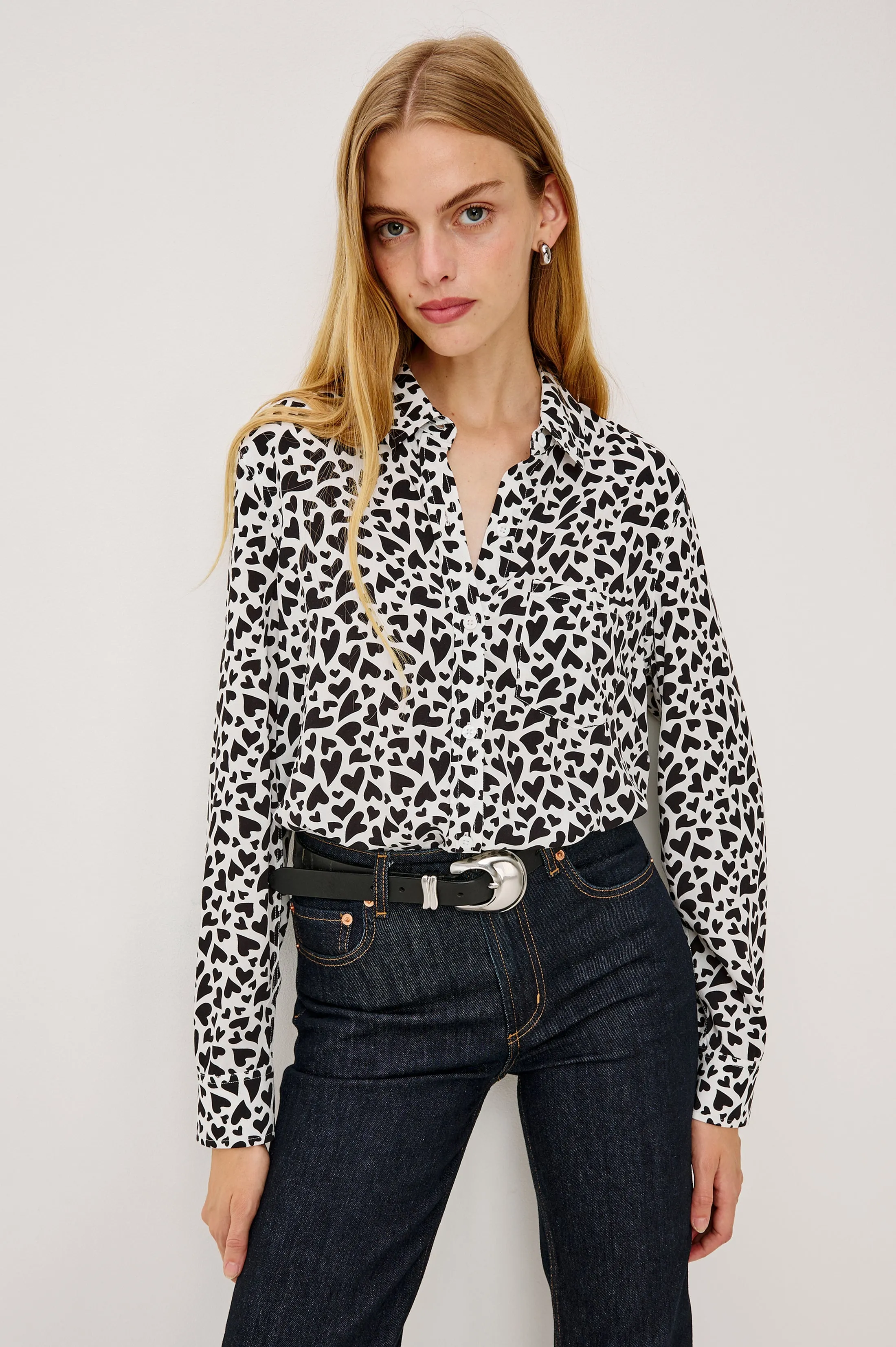 KATHRYN SHIRT - IVORY AMORE sold by Rails