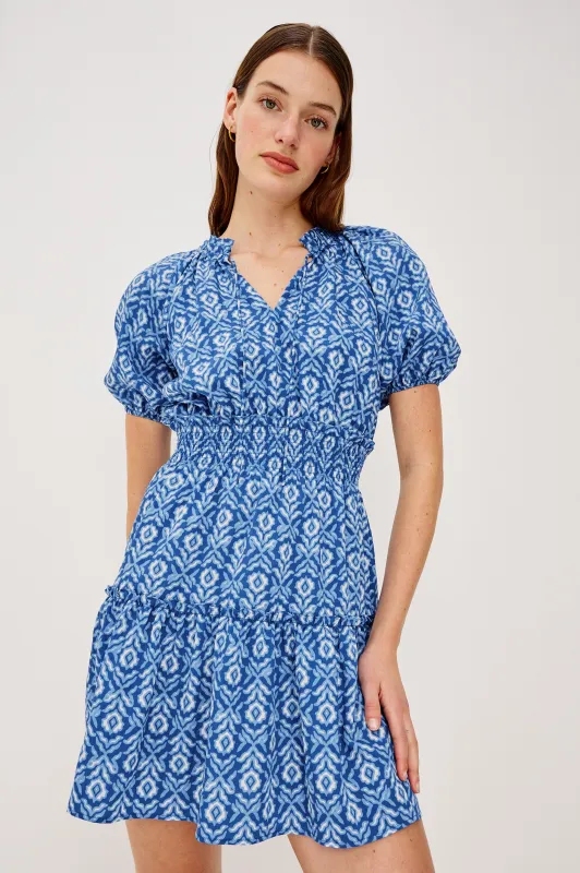 FIORELLA DRESS - BLUE IKAT made by Rails