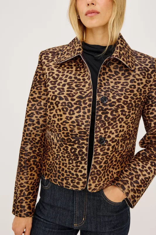 GEORGIE JACKET - BROWN NALA HAIR CALF sold by Rails