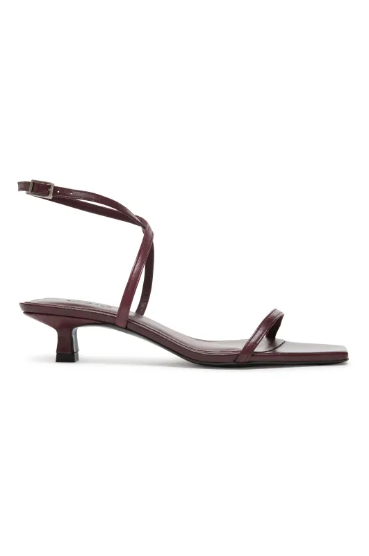 PALMA HEEL - BURGUNDY sold by Rails
