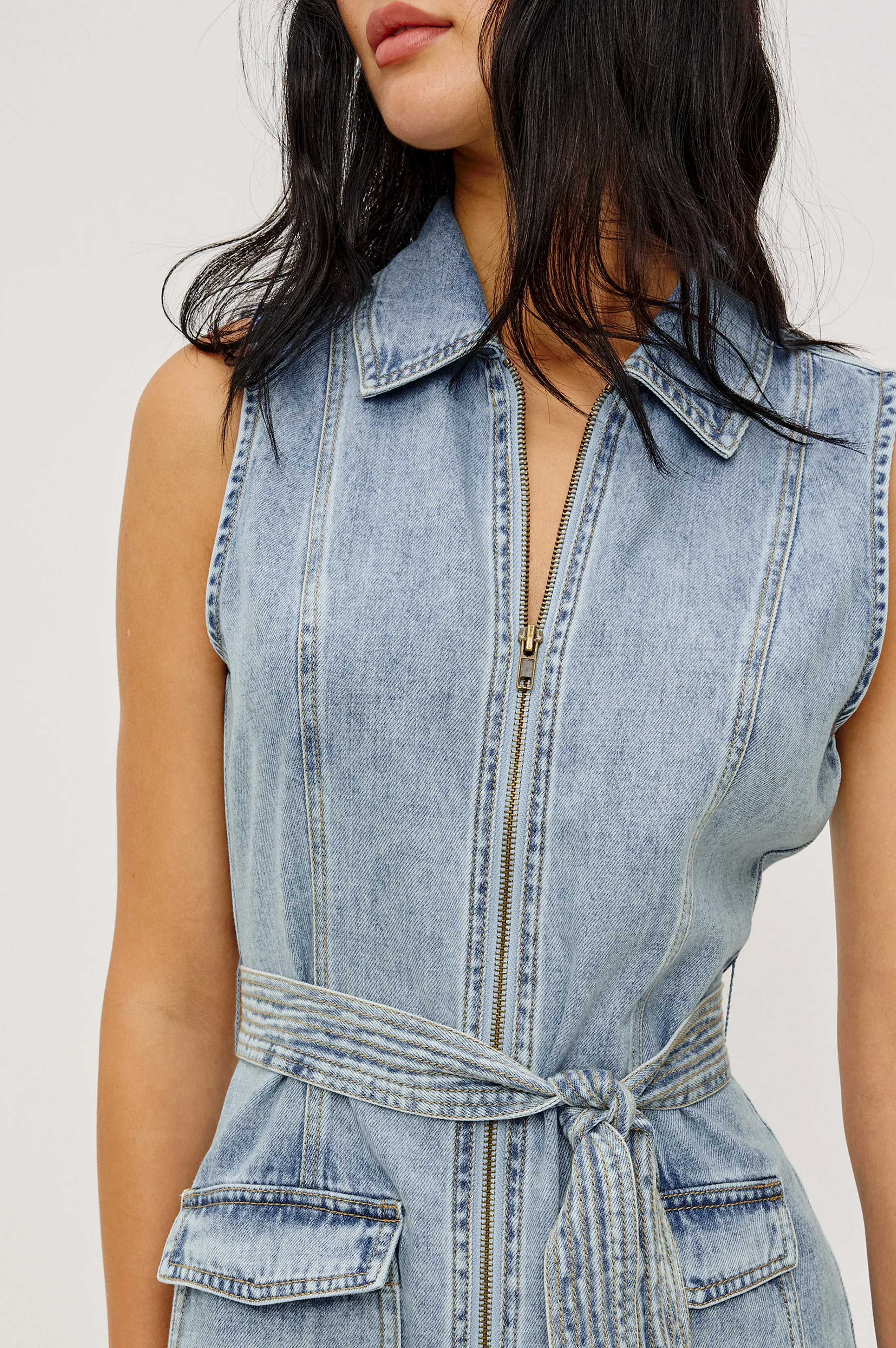 AURORA DRESS - FADED INDIGO sold by Rails product image thumbnail 2