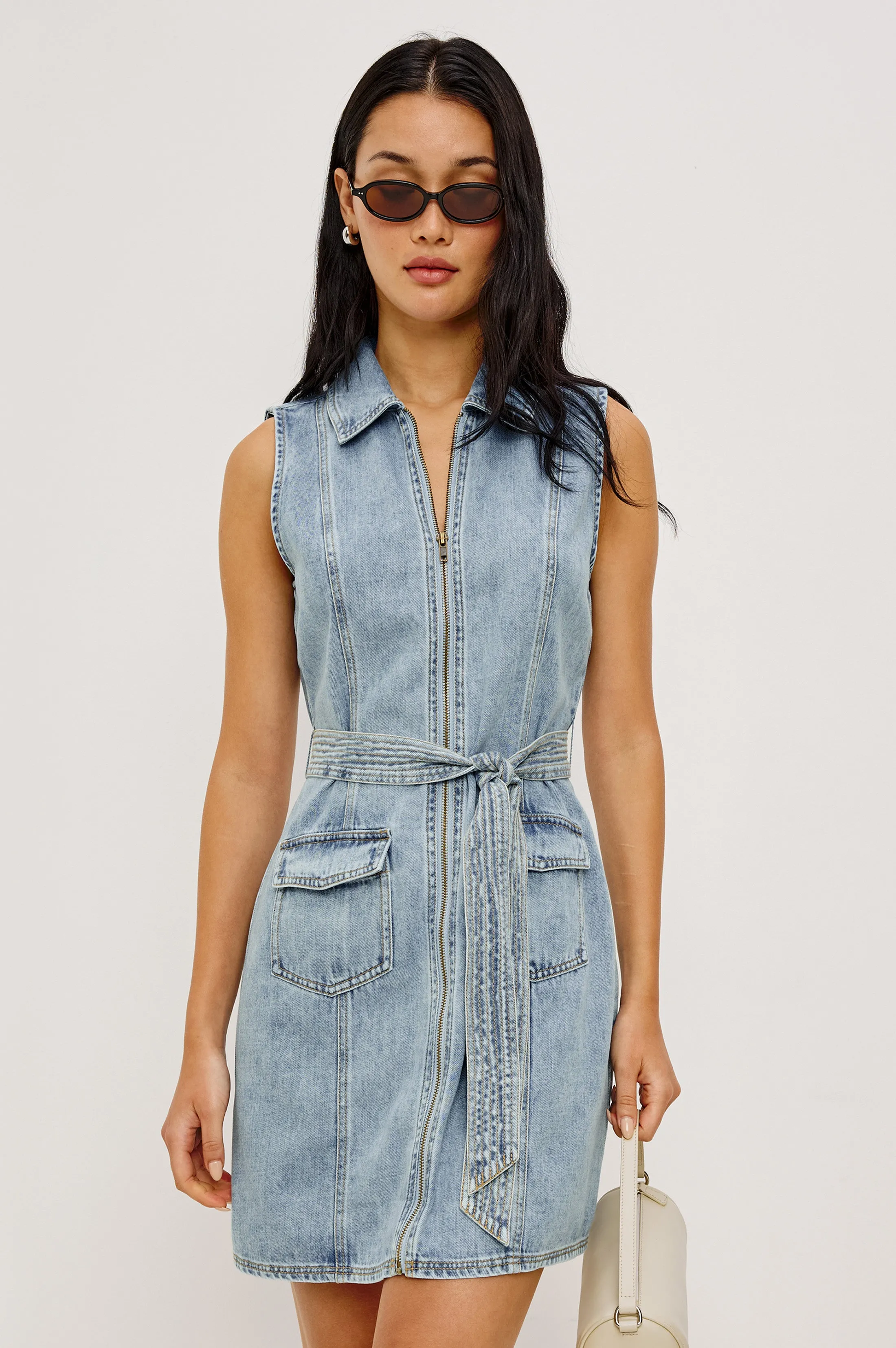 AURORA DRESS - FADED INDIGO sold by Rails