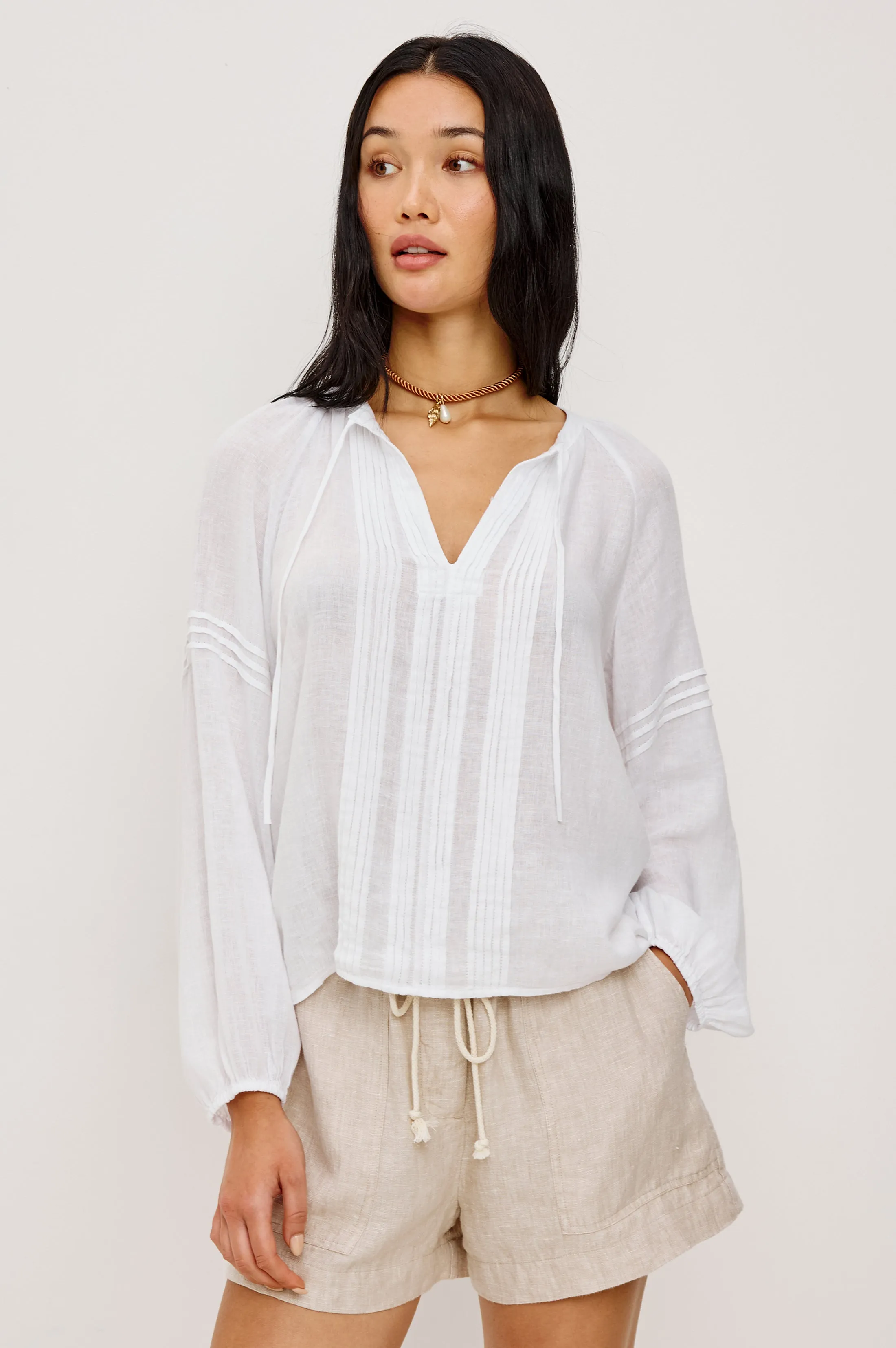 NAPLES TOP - WHITE sold by Rails