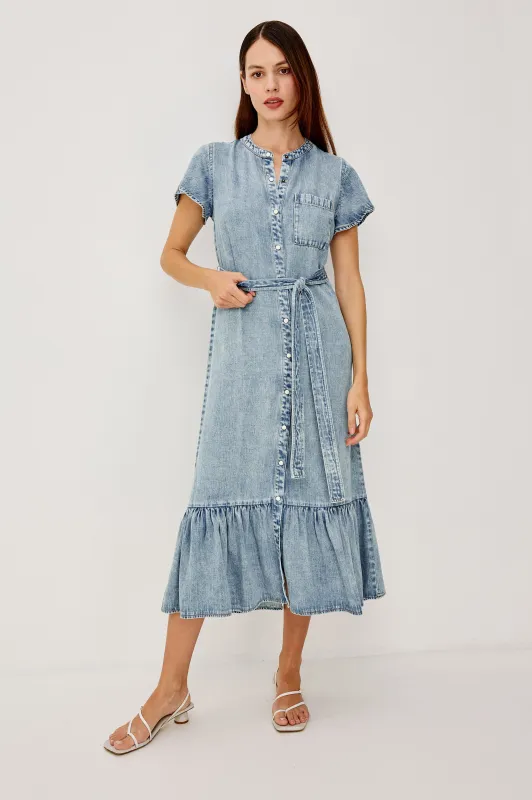 KAHLO DRESS - FADED INDIGO sold by Rails