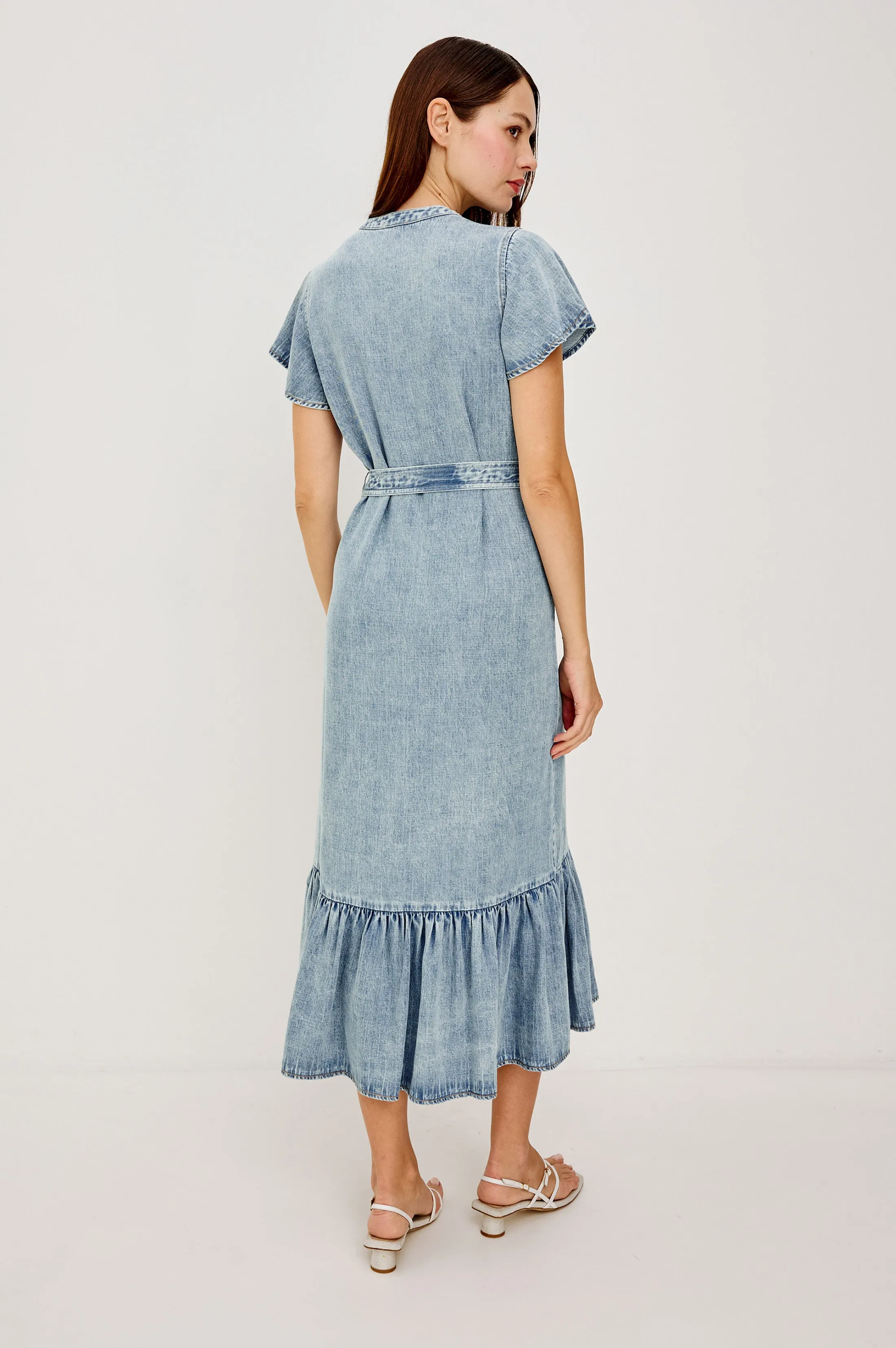 KAHLO DRESS - FADED INDIGO sold by Rails product image thumbnail 5