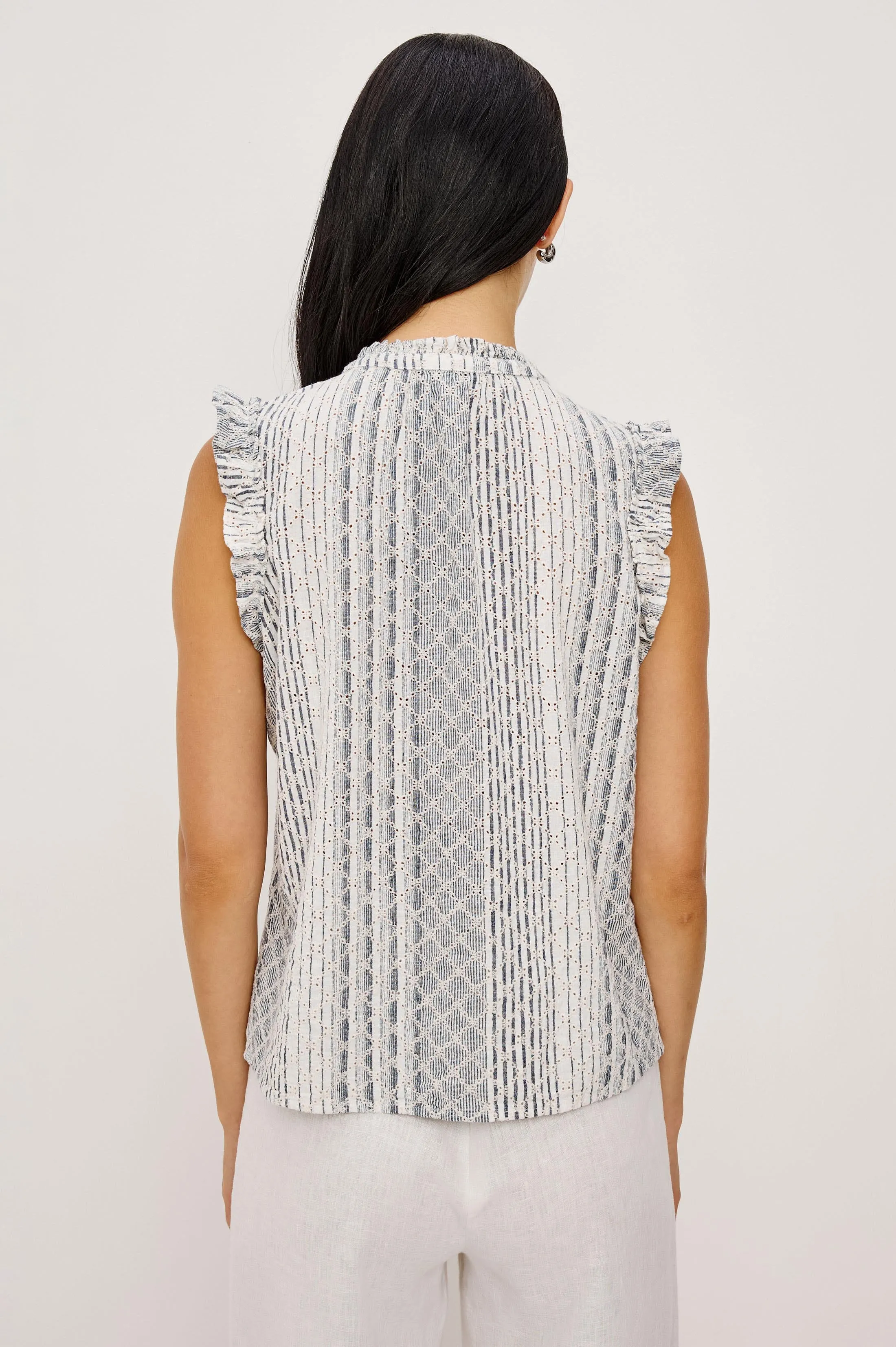 ARLENE TOP - STRIPED EYELET sold by Rails product image thumbnail 5