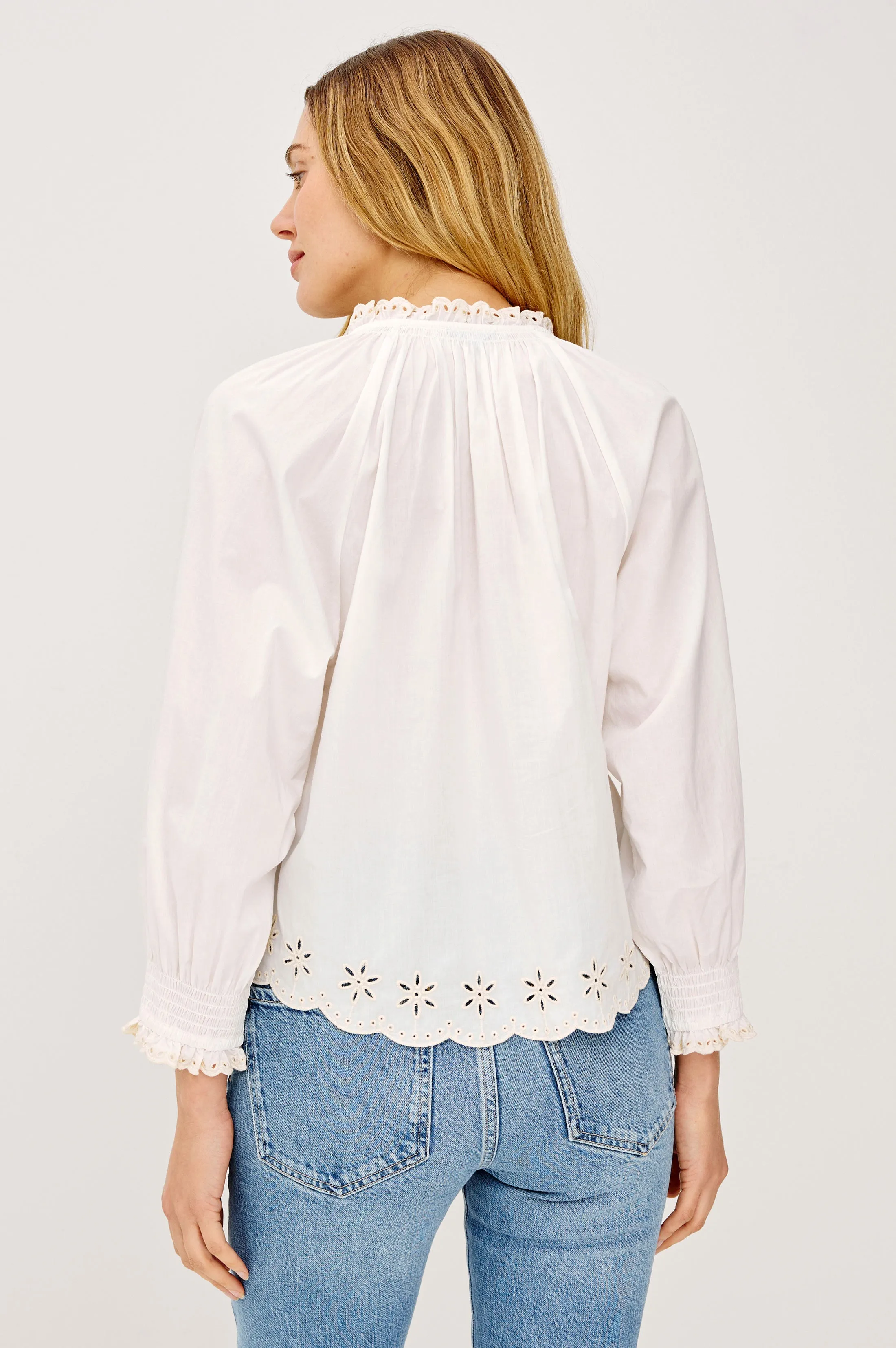 MARIAH SHIRT - OAT EMBROIDERY sold by Rails product image thumbnail 5