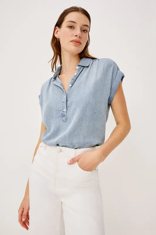 TUSCANY SHIRT - WASHED BLUE made by Rails