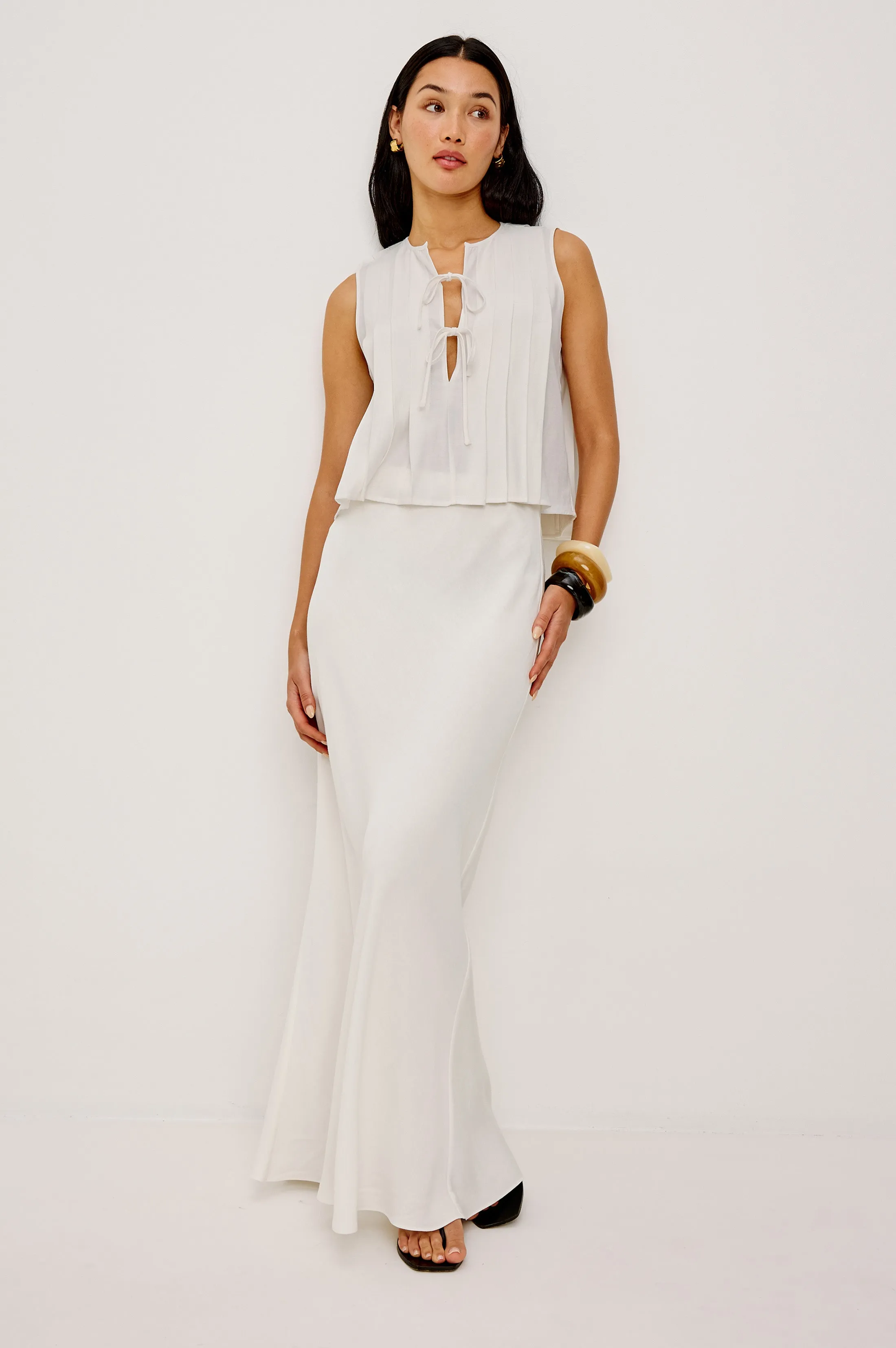 ROMINA SKIRT - IVORY LINEN sold by Rails product image thumbnail 3