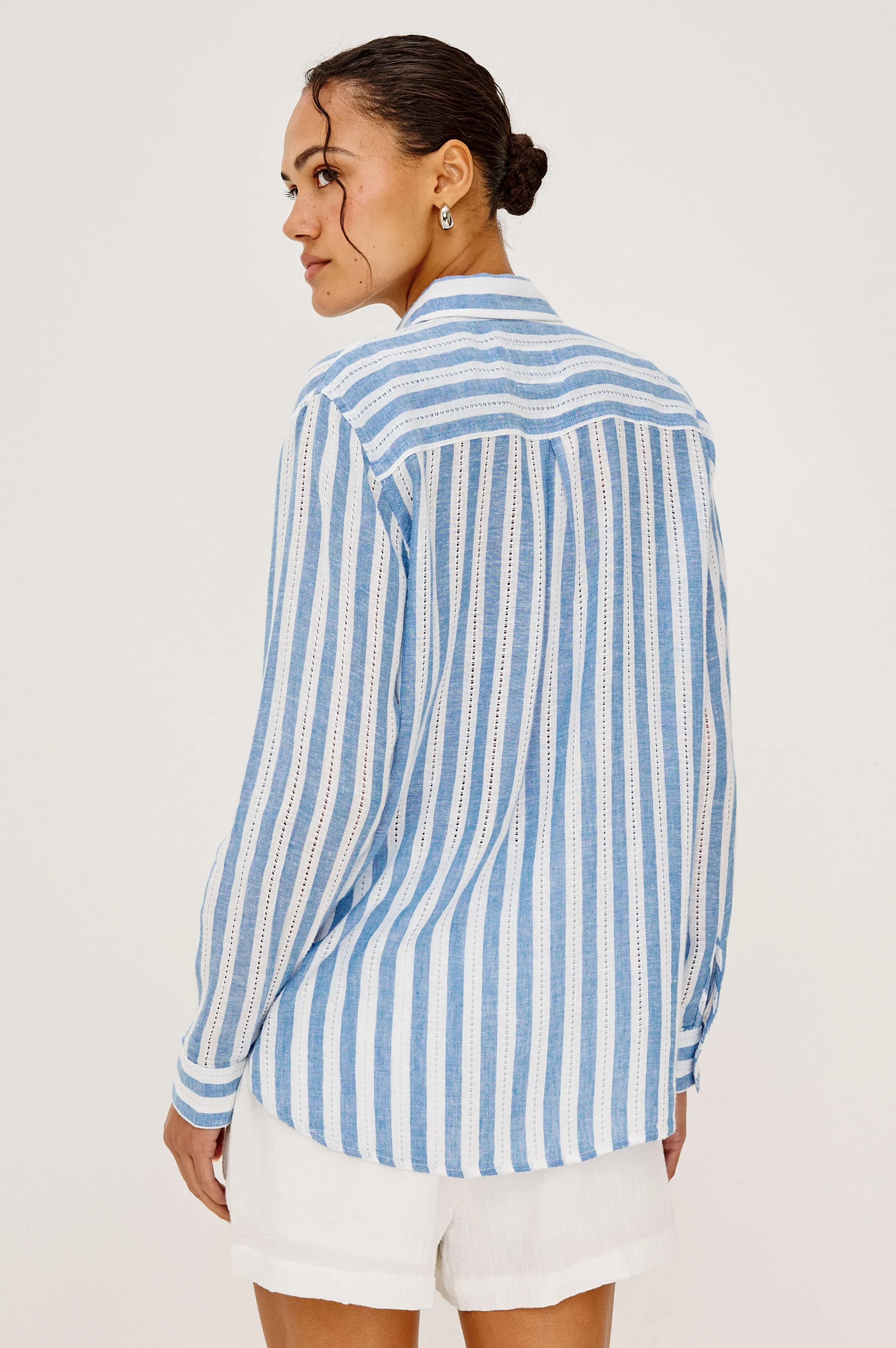 CHARLI SHIRT - ATLANTIS STRIPE sold by Rails product image thumbnail 4