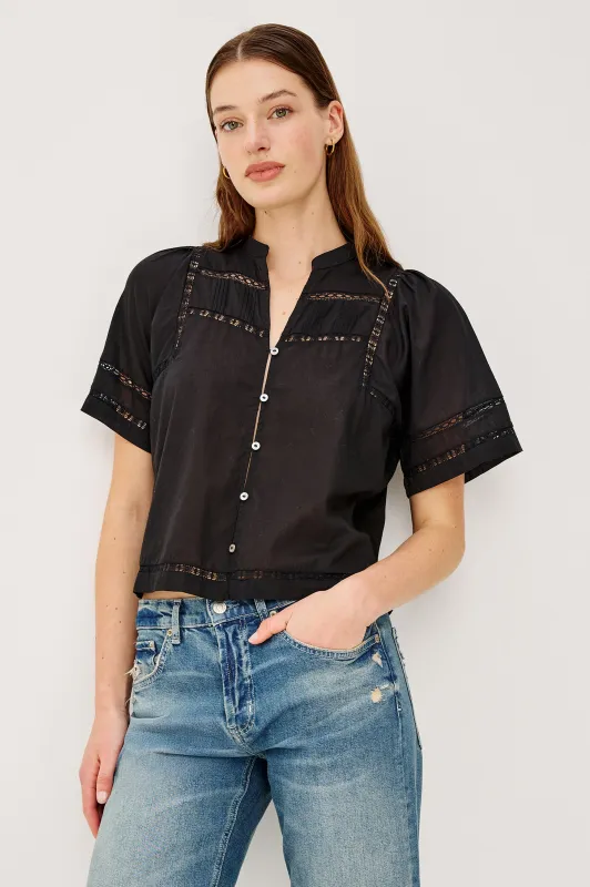 ALANIS SHIRT - BLACK made by Rails
