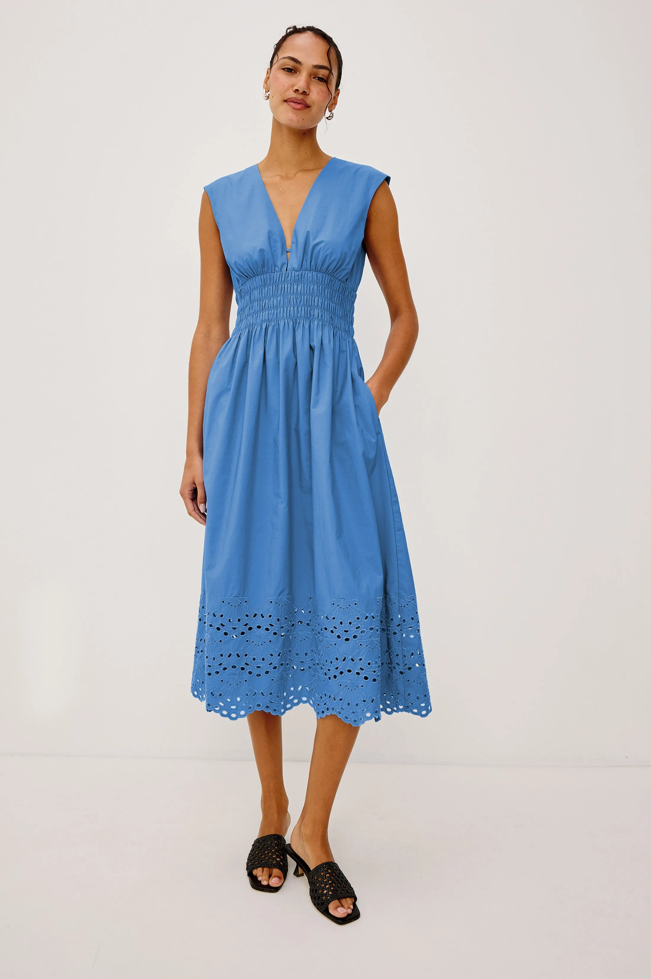 ROXANNE DRESS - HARBOR BLUE sold by Rails product image thumbnail 3