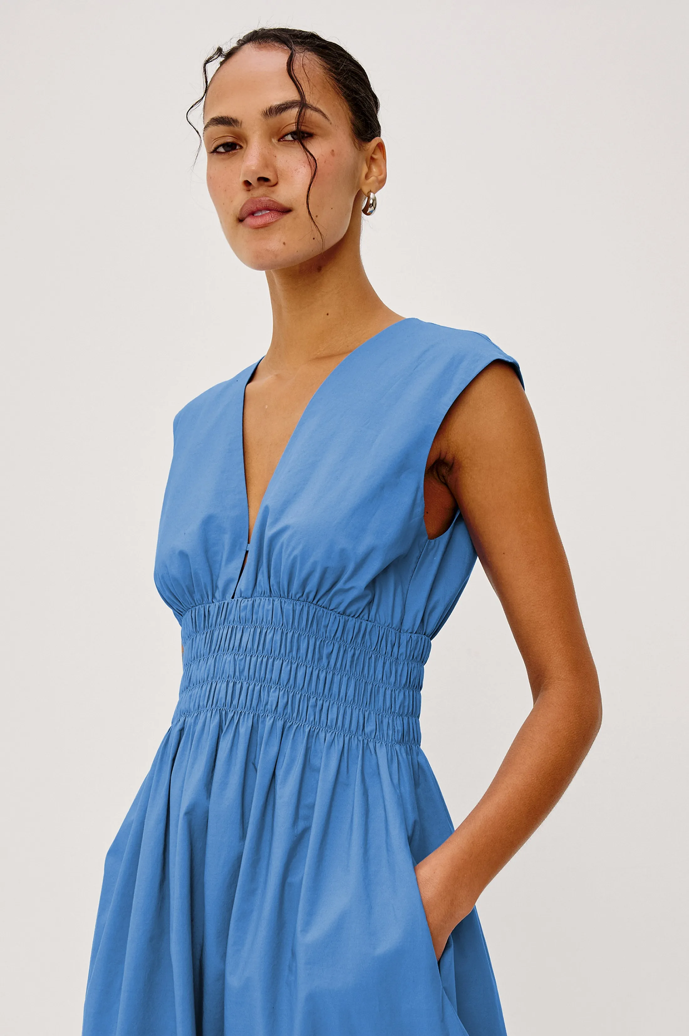 ROXANNE DRESS - HARBOR BLUE sold by Rails product image thumbnail 4