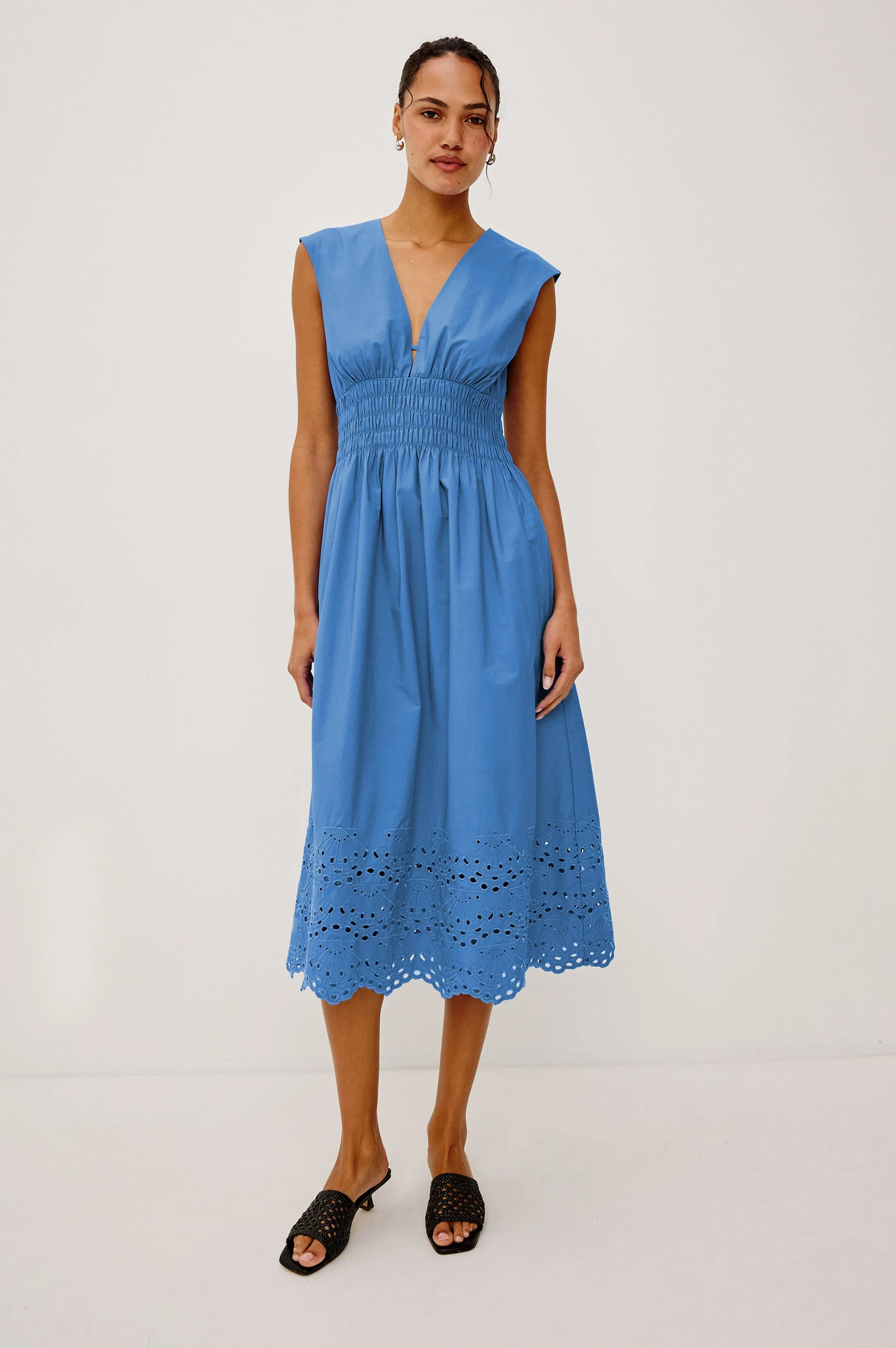 ROXANNE DRESS - HARBOR BLUE sold by Rails