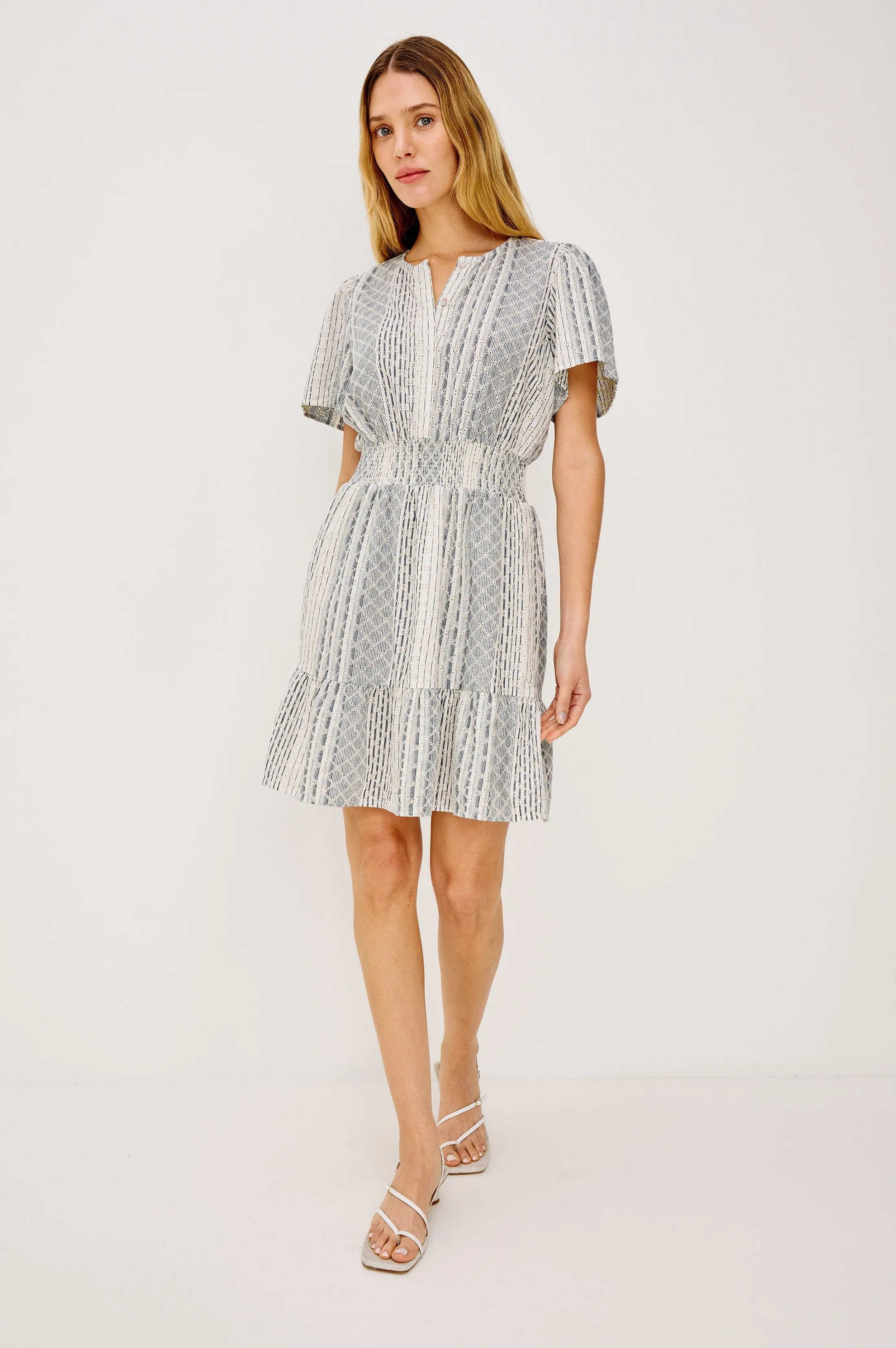 DIDI DRESS - STRIPED EYELET sold by Rails product image thumbnail 3