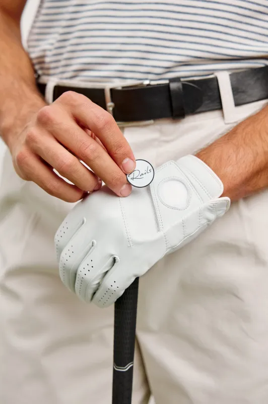 RAILS GOLF GLOVE - LEFT- WHITE made by Rails