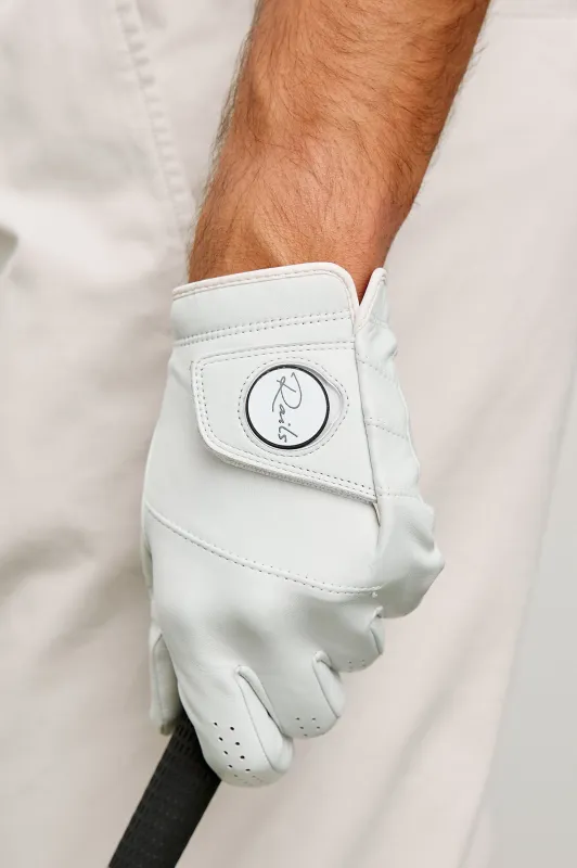 RAILS GOLF GLOVE - RIGHT- WHITE made by Rails