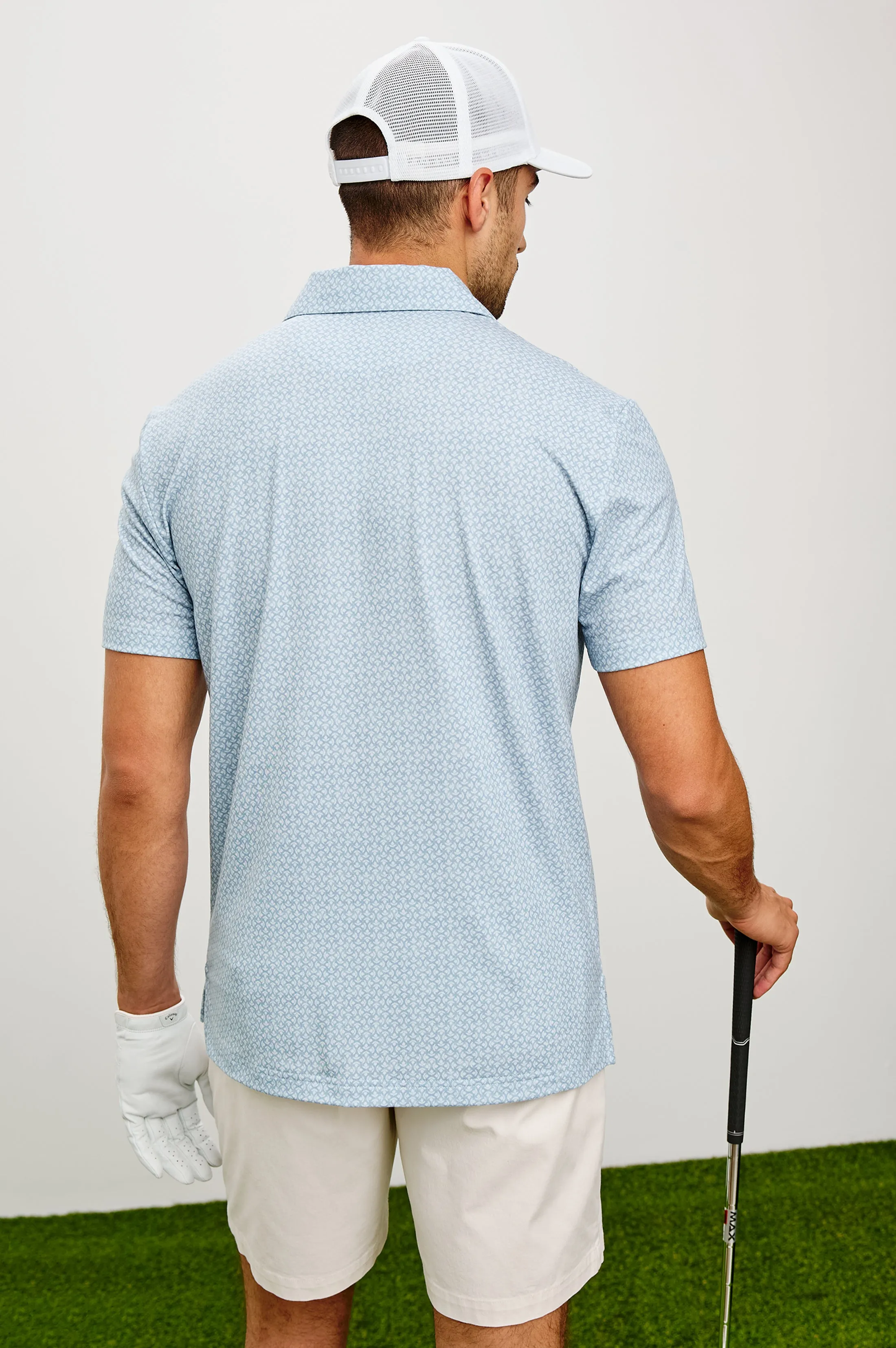 MERCED GOLF POLO SHIRT - CUYAMA BATIK GLASS sold by Rails product image thumbnail 4
