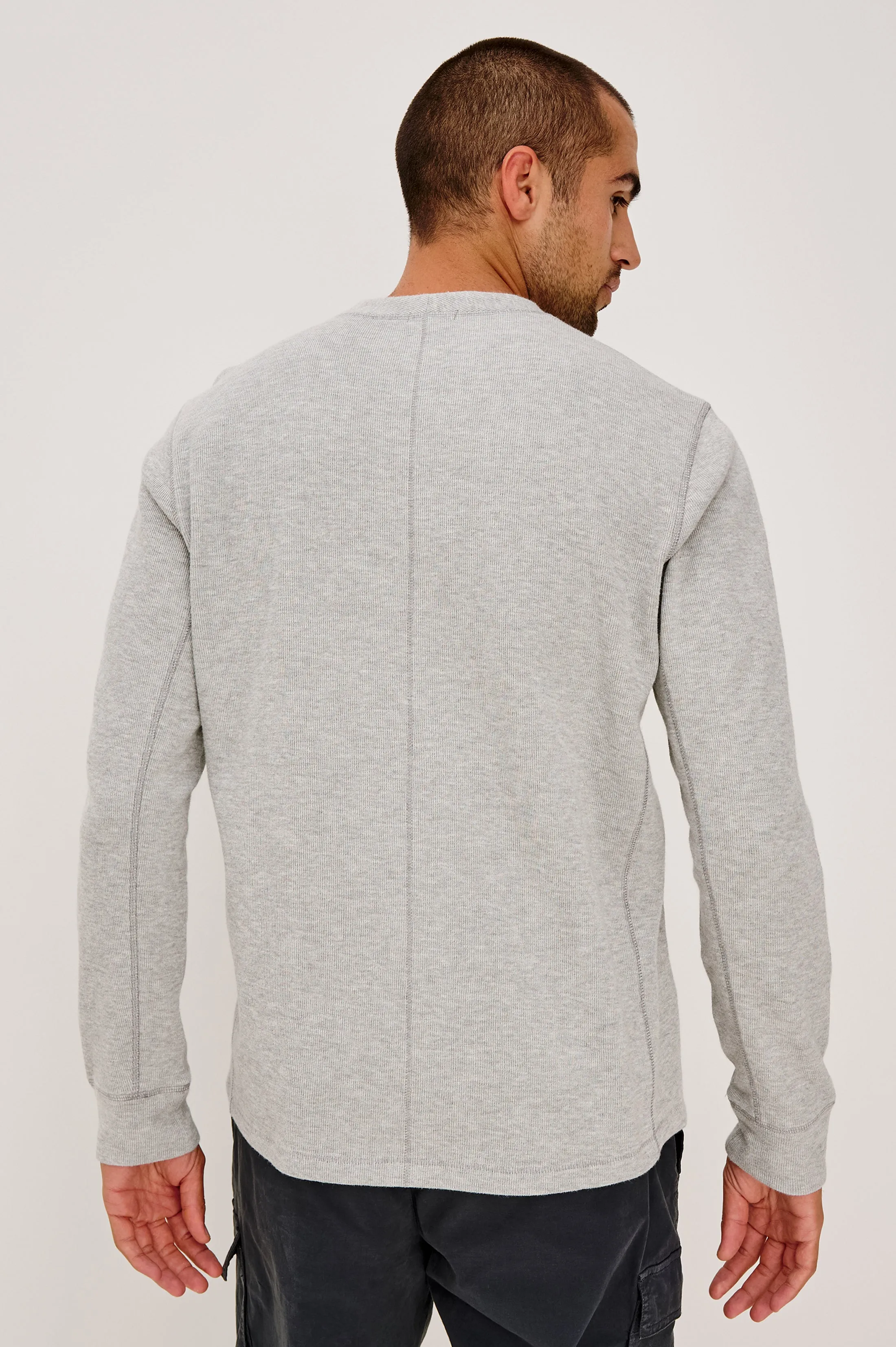 SOTO HENLEY - GREY HEATHER sold by Rails product image thumbnail 4