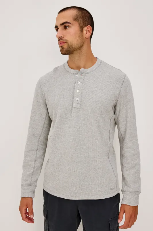 SOTO HENLEY - GREY HEATHER made by Rails