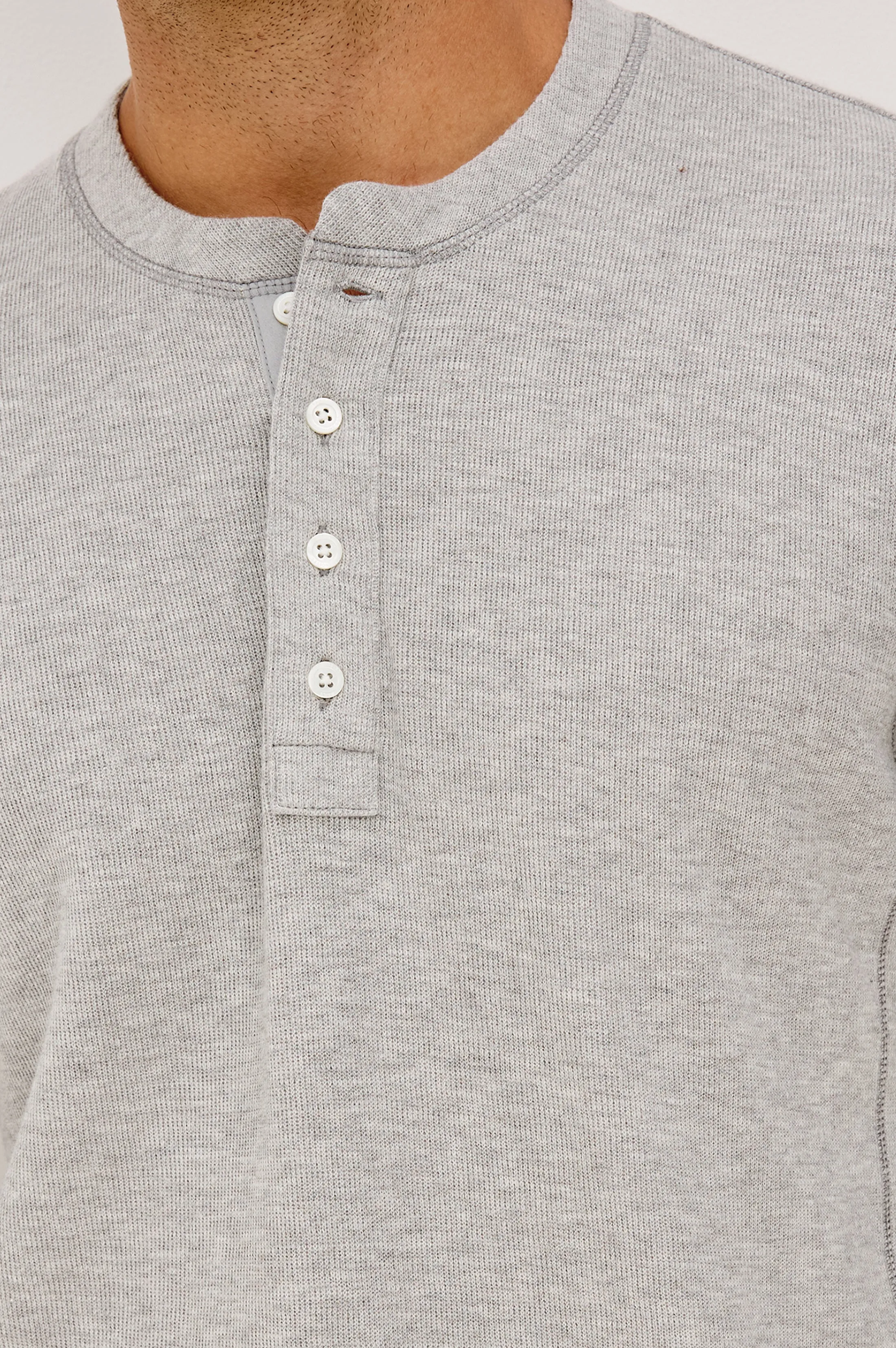 SOTO HENLEY - GREY HEATHER sold by Rails product image thumbnail 2