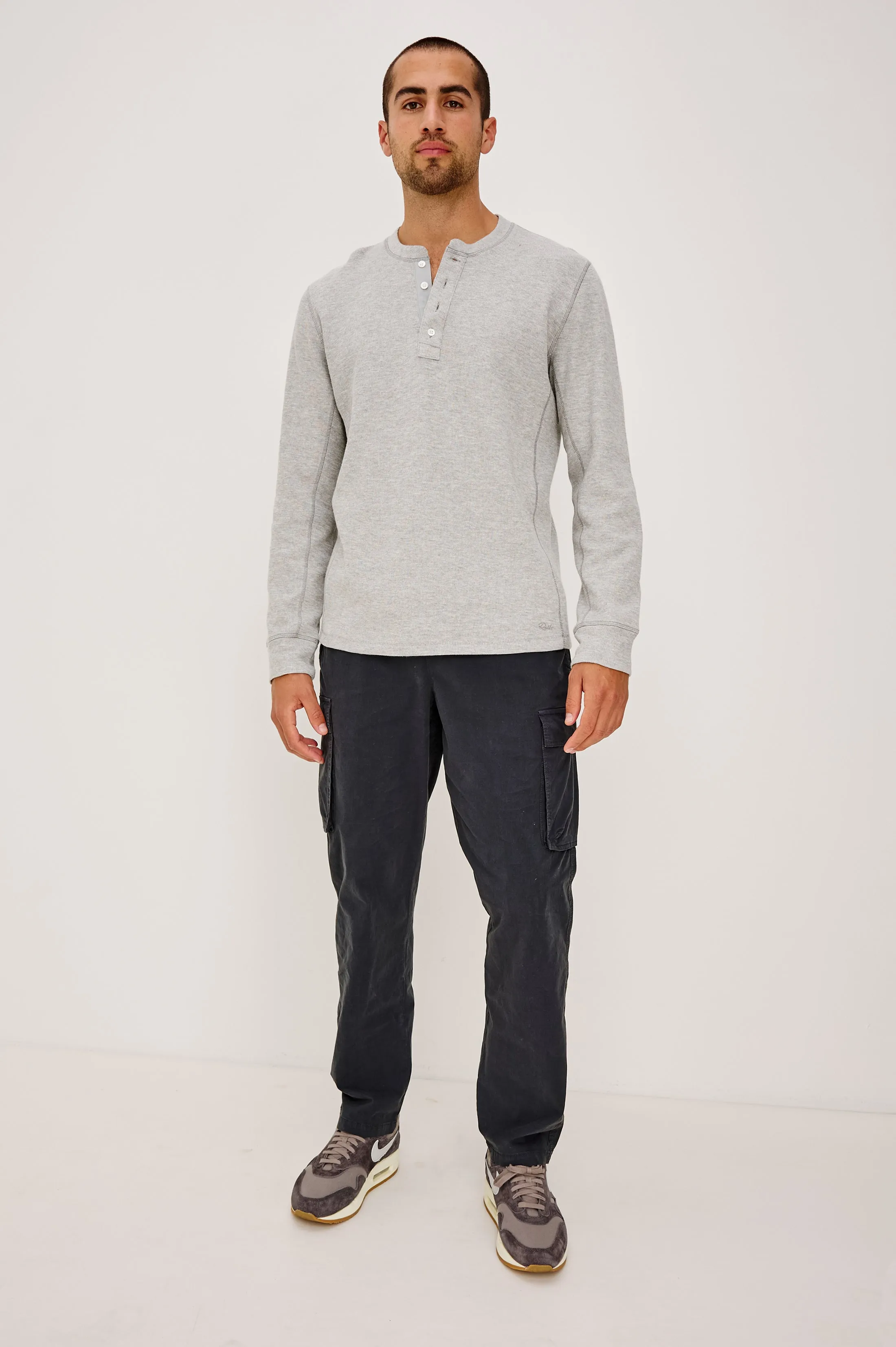 SOTO HENLEY - GREY HEATHER sold by Rails product image thumbnail 3
