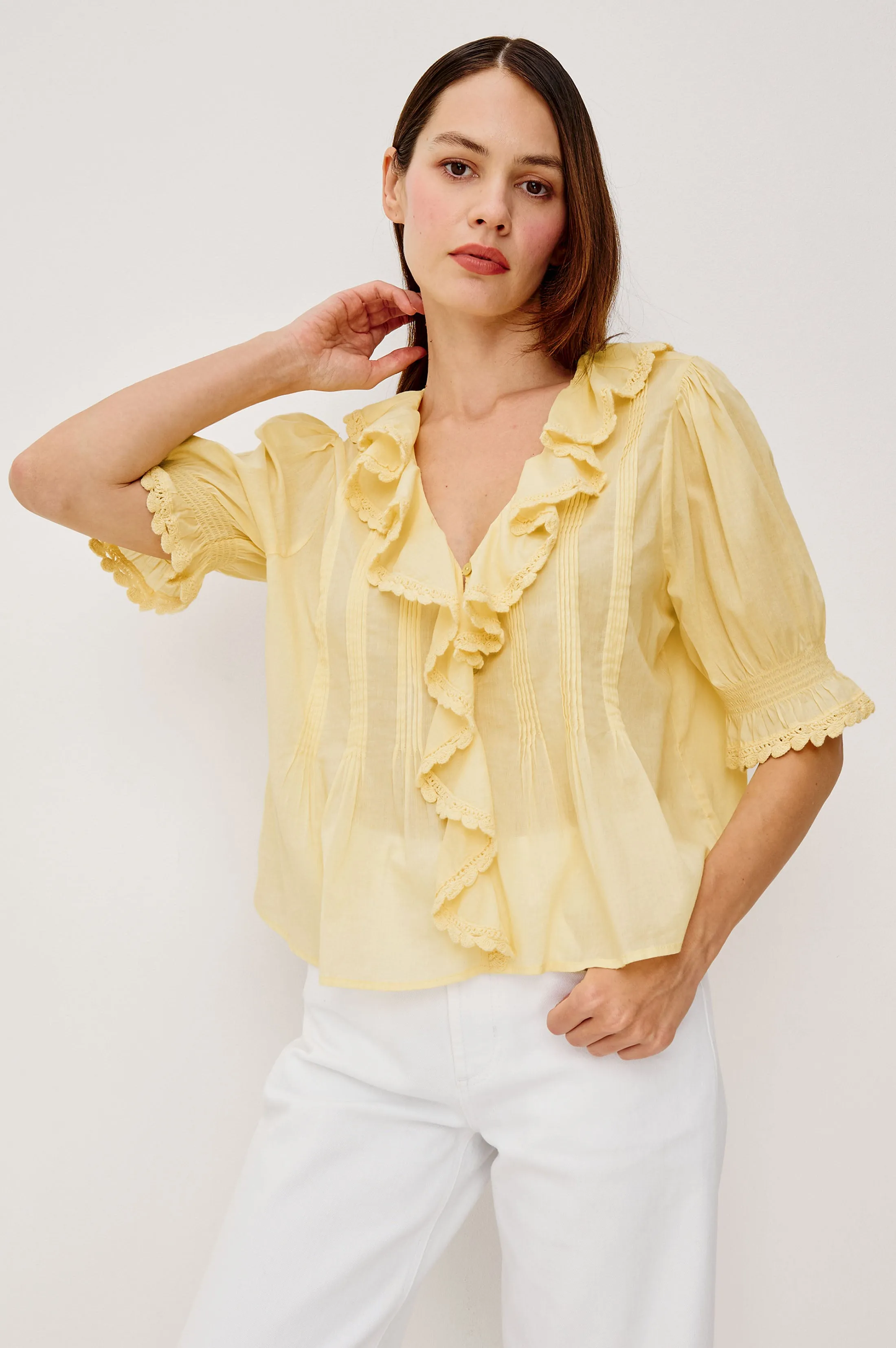 BLOOM SHIRT - SUNSHINE sold by Rails product image thumbnail 4