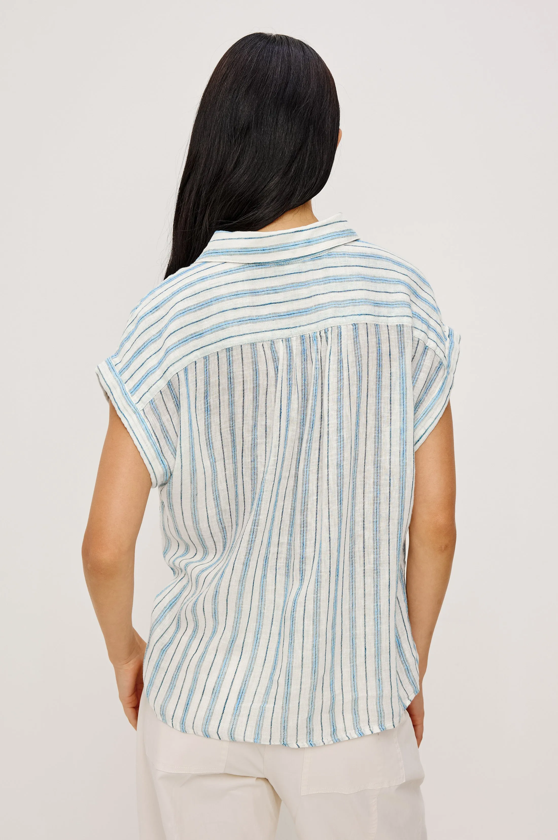 TUSCANY SHIRT - WINDWARD STRIPE sold by Rails product image thumbnail 4
