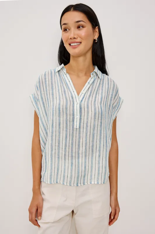 TUSCANY SHIRT - WINDWARD STRIPE made by Rails