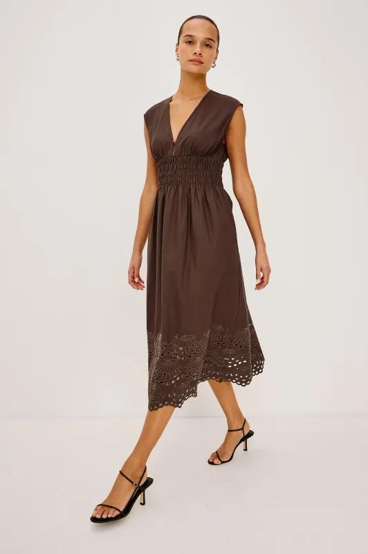ROXANNE DRESS - ESPRESSO made by Rails