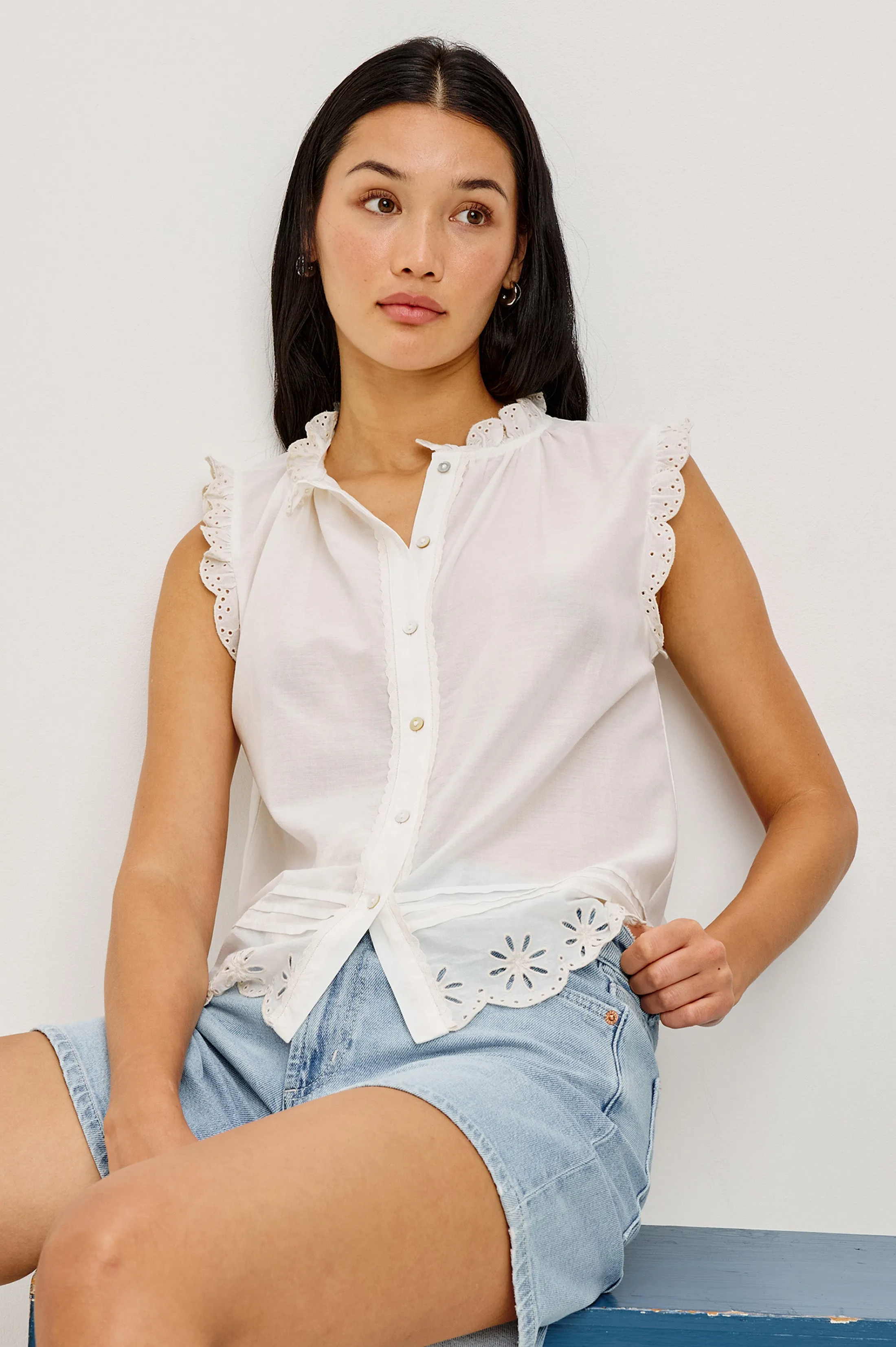 AVERY TOP - WHITE sold by Rails product image thumbnail 4