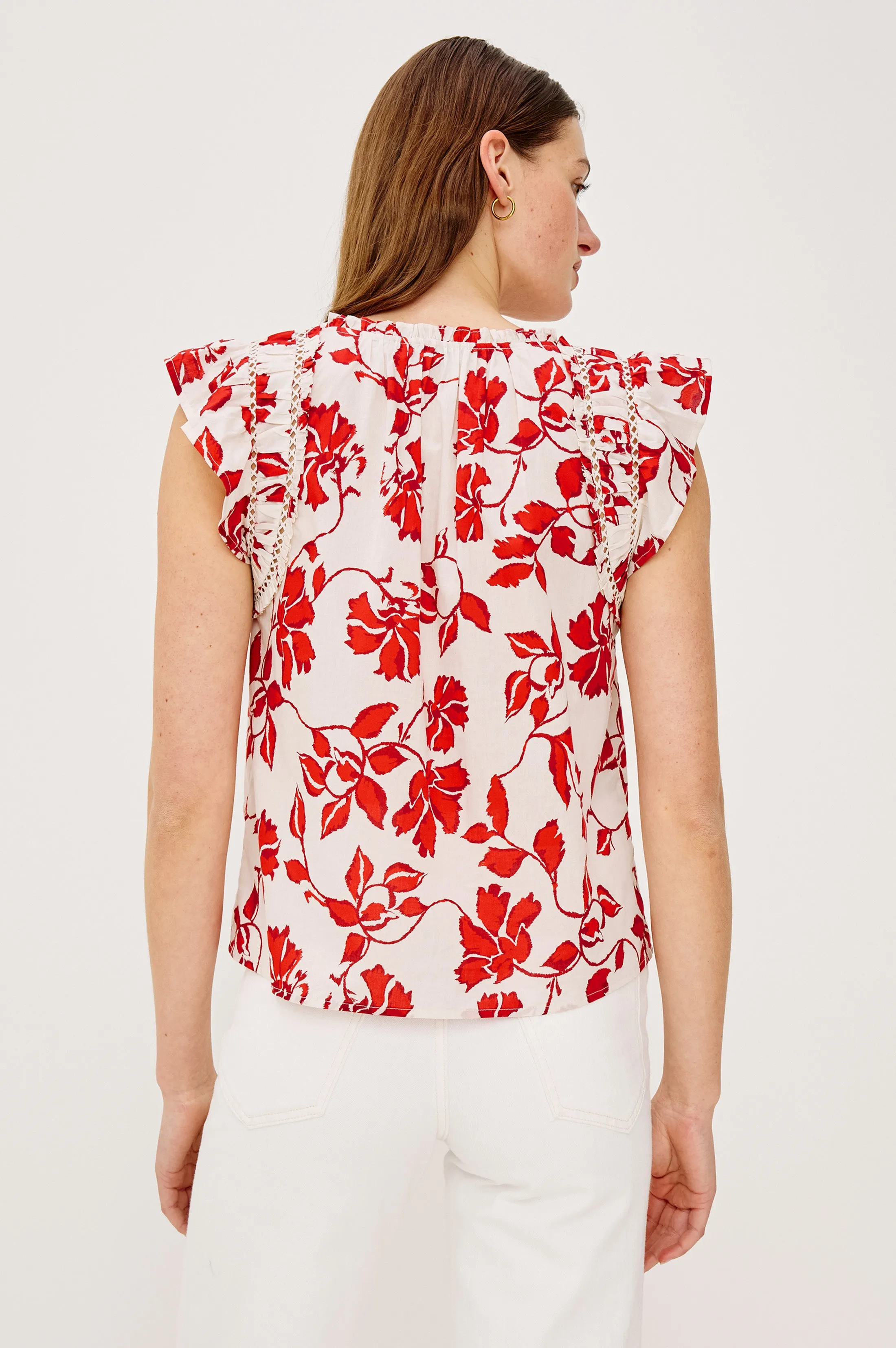 ALLEA TOP - RED JASMINE sold by Rails product image thumbnail 5