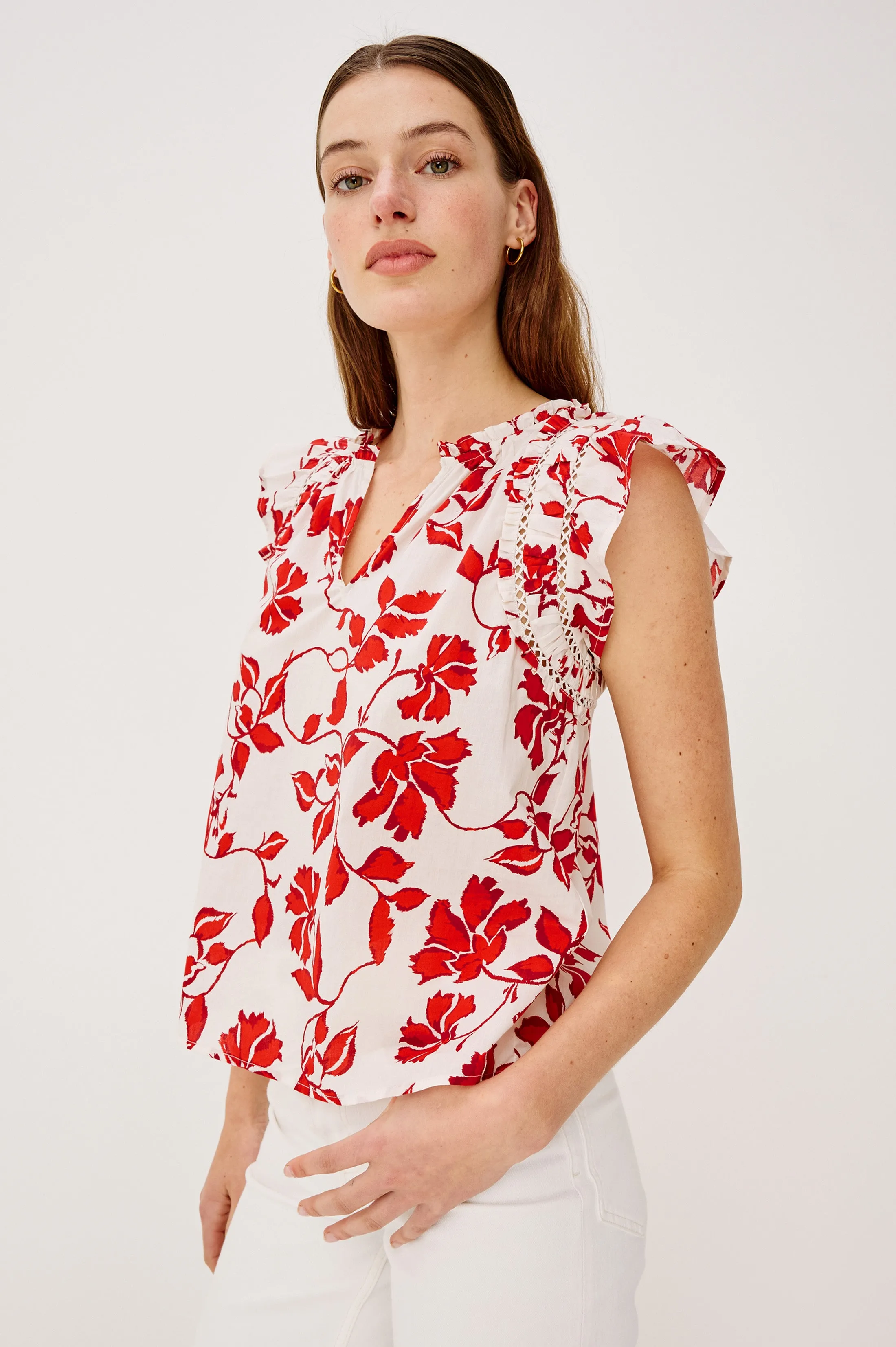 ALLEA TOP - RED JASMINE sold by Rails product image thumbnail 4