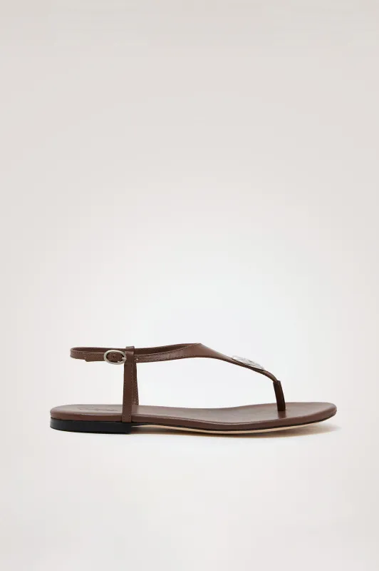 LAGOS SANDAL - DARK BROWN LEATHER made by Rails