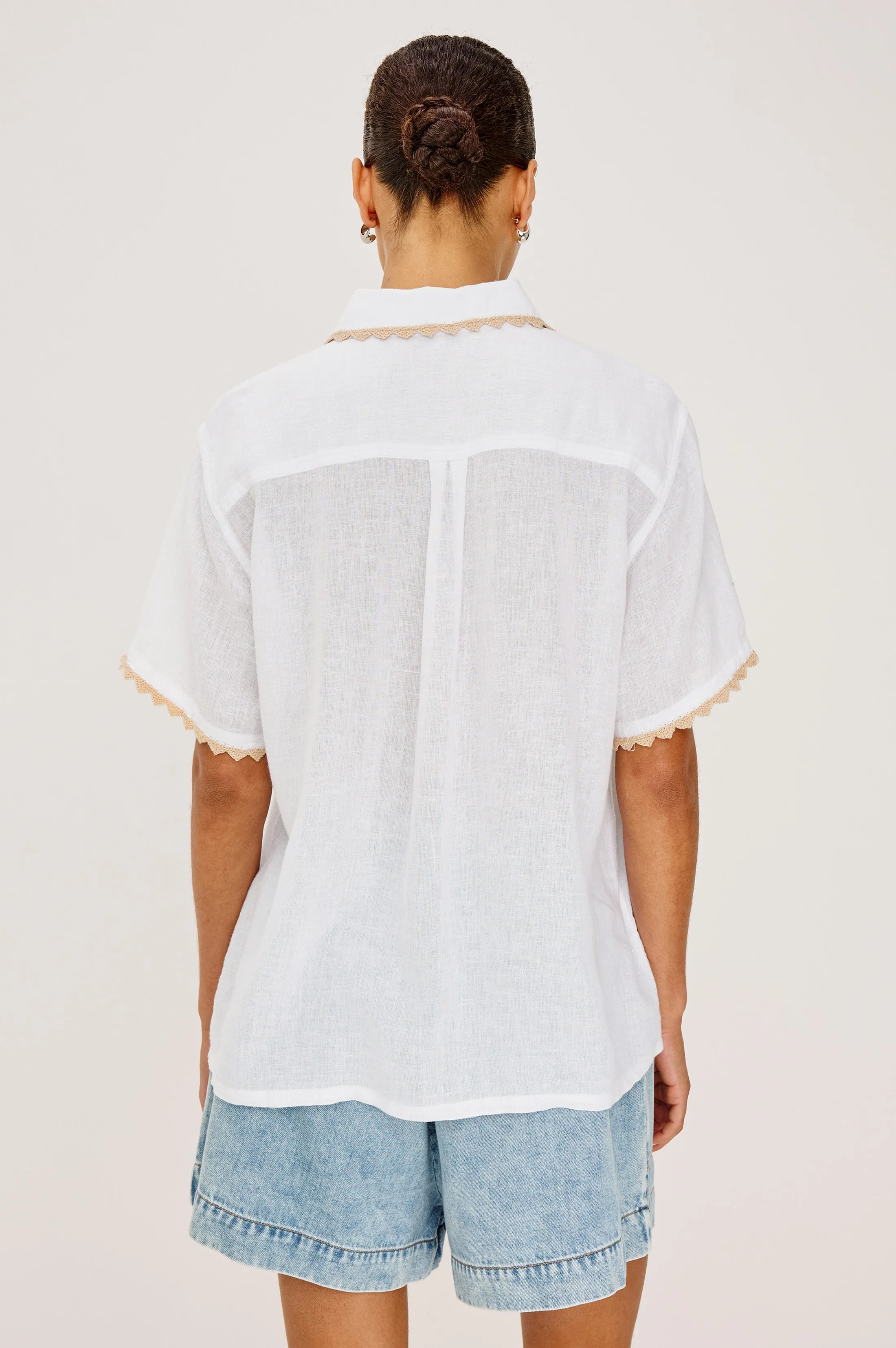 LEA SHIRT - NATURAL CROCHET sold by Rails product image thumbnail 4