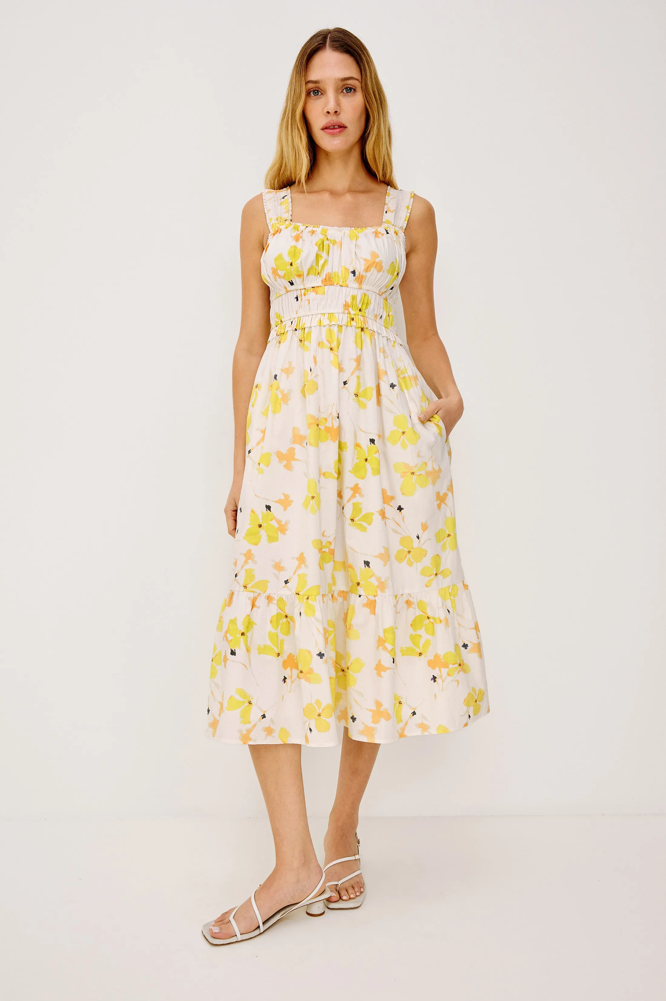 RAFAELLA DRESS - TOSSED DAFFODILS sold by Rails product image thumbnail 3