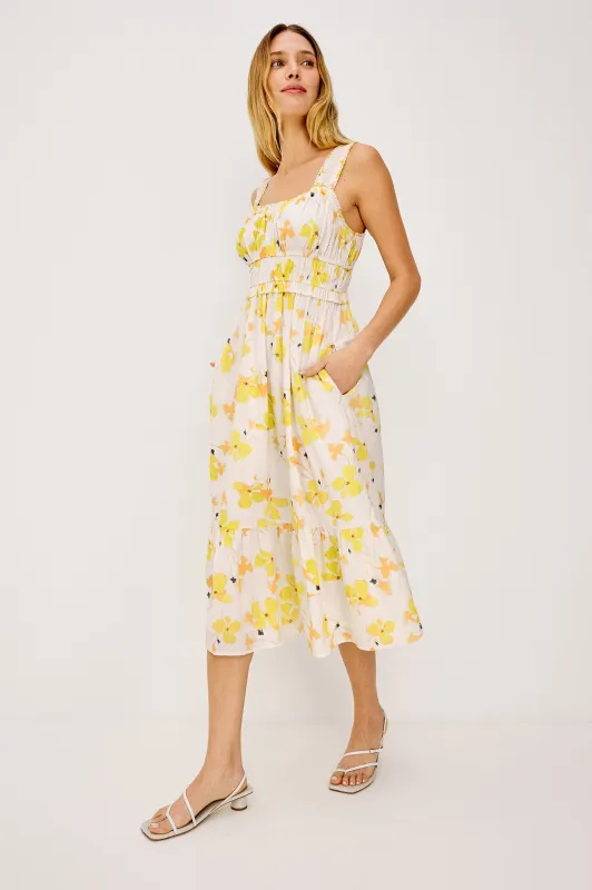 RAFAELLA DRESS - TOSSED DAFFODILS made by Rails